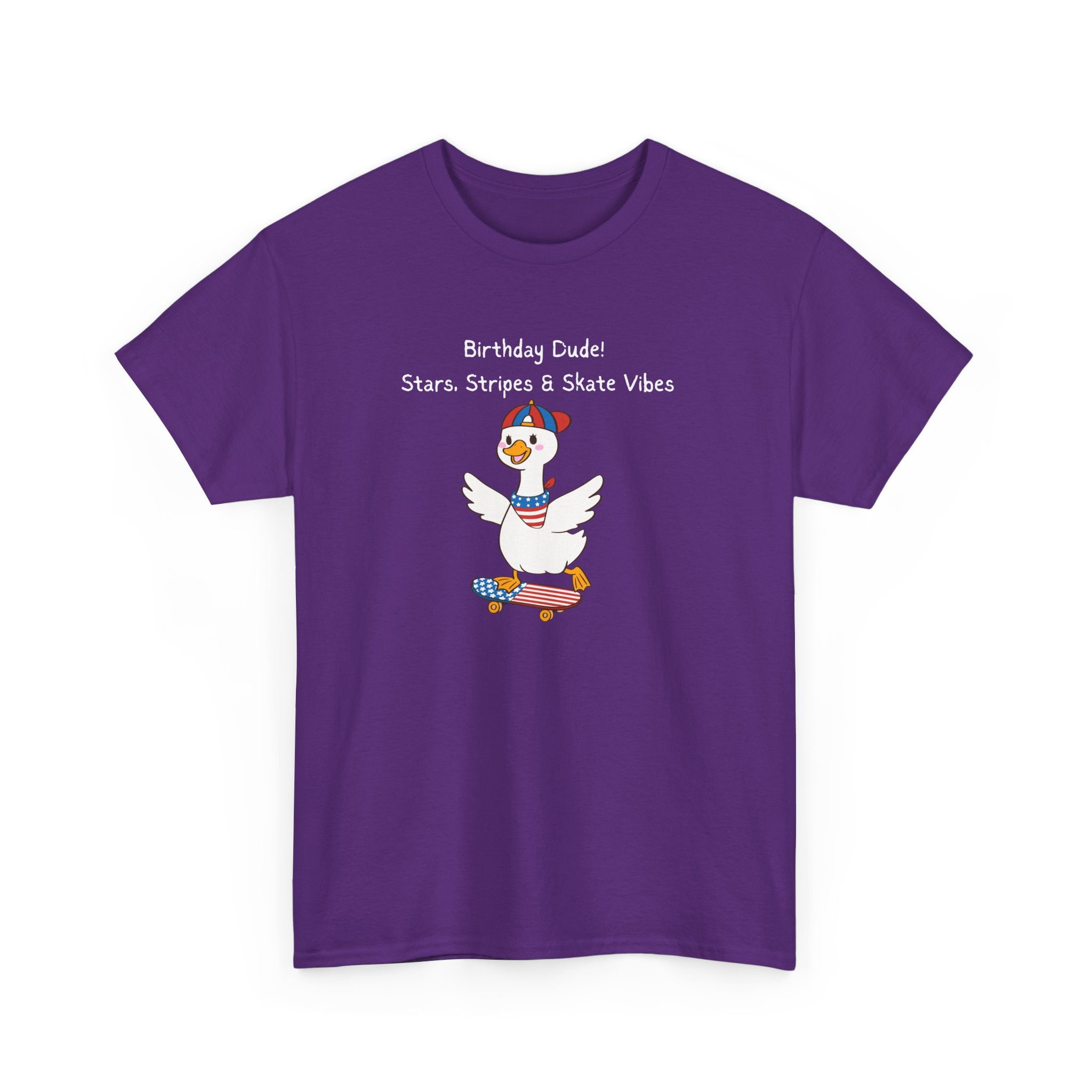 Birthday Dude! Stars, Stripes & Skate Vibes Tee