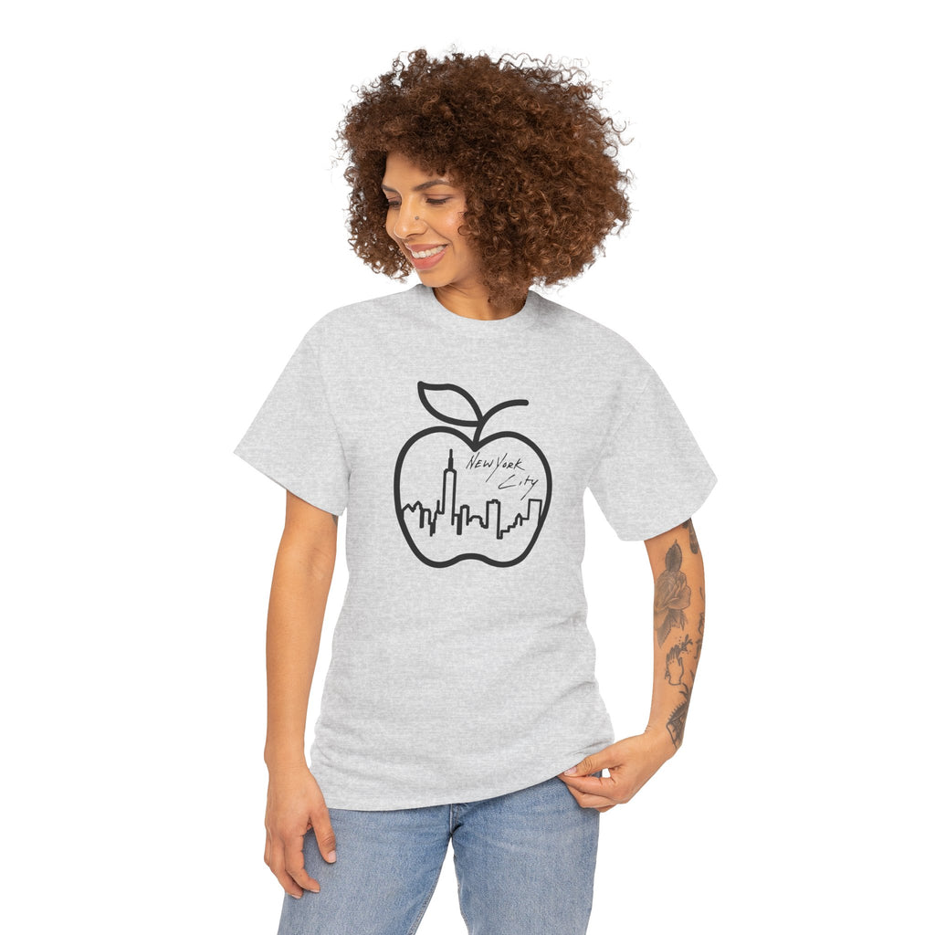 NYC Apple Skyline T‑Shirt — New York City Skyline Graphic Tee