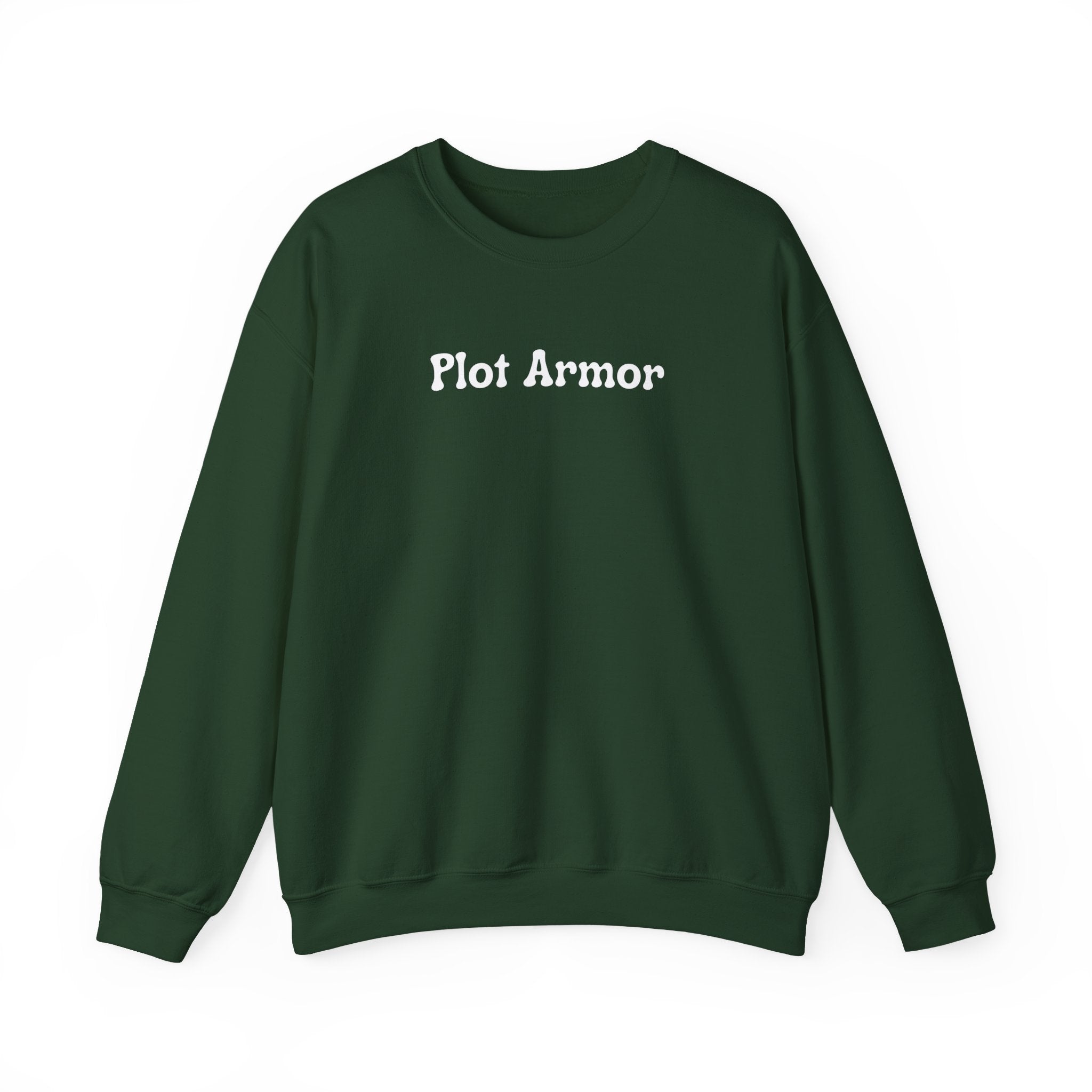Plot Armor Sweatshirt — Funny Gamer RPG Crewneck for D&D & Roleplayers