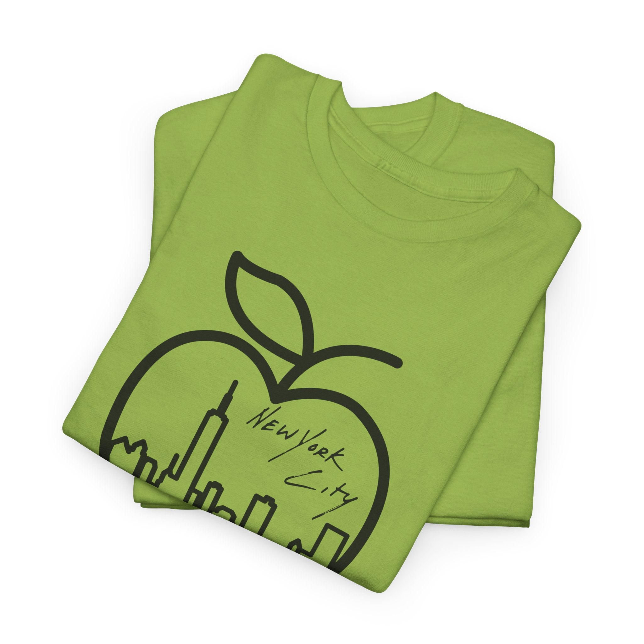NYC Apple Skyline T‑Shirt — New York City Skyline Graphic Tee