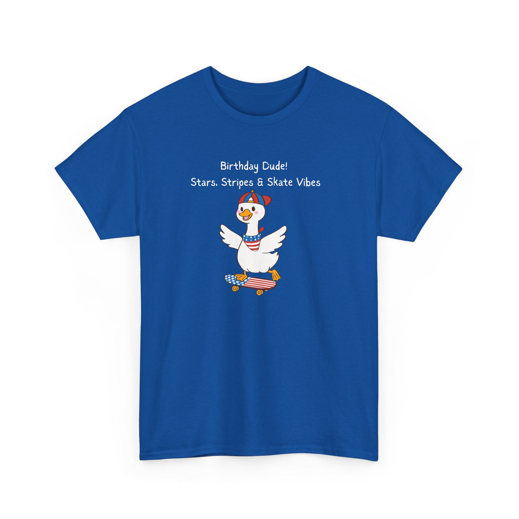 Birthday Dude! Stars, Stripes & Skate Vibes Tee