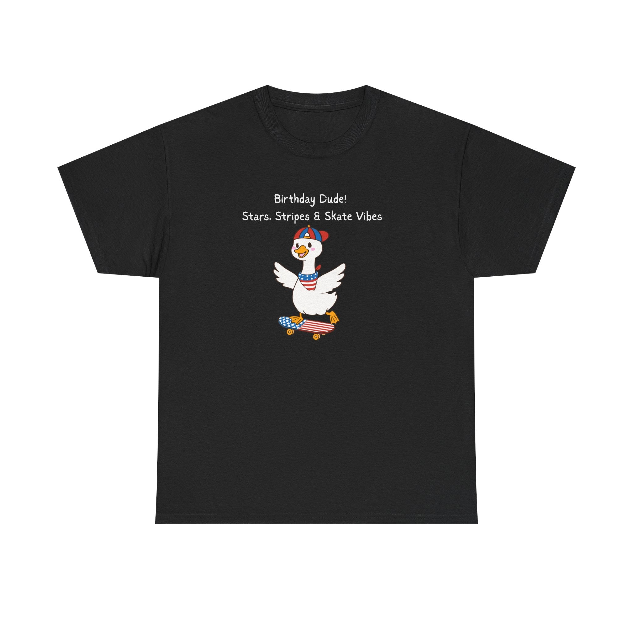 Birthday Dude! Stars, Stripes & Skate Vibes Tee