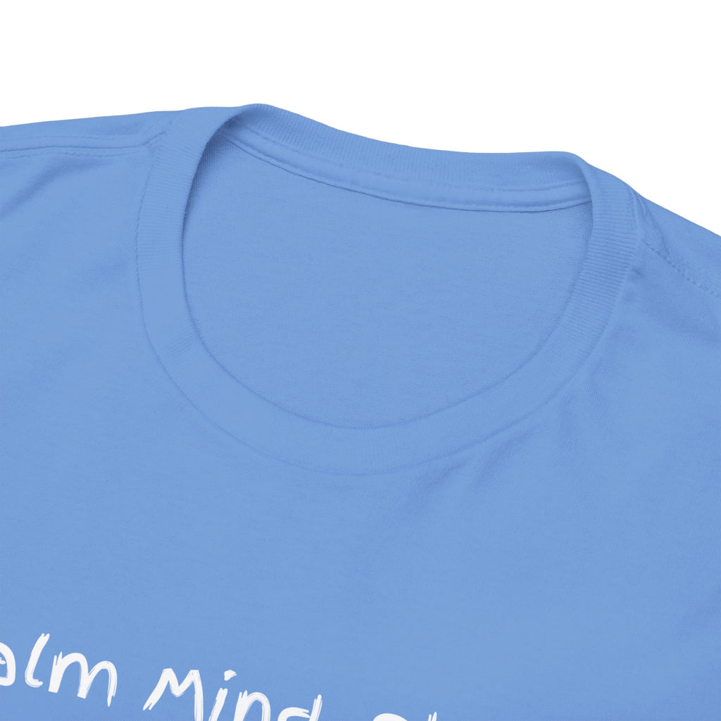 Calm Mind, Sharp Tongue Tee — Minimalist Black Graphic T-Shirt