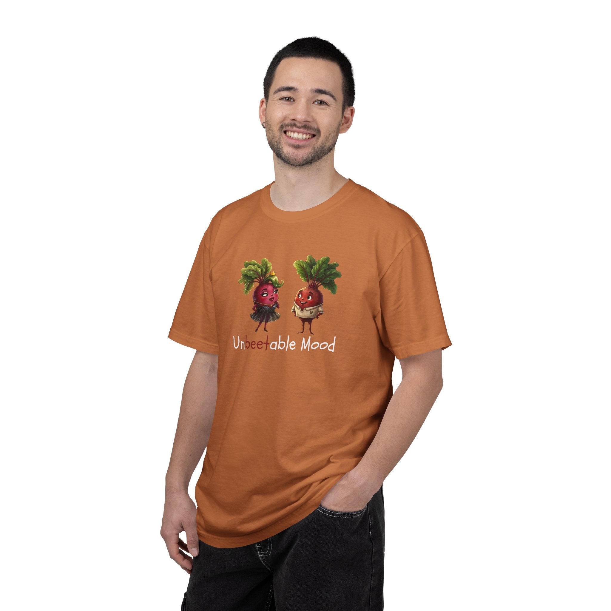 Unbeetable Mood T-Shirt — Cute Beet Characters Veggie Pun Tee