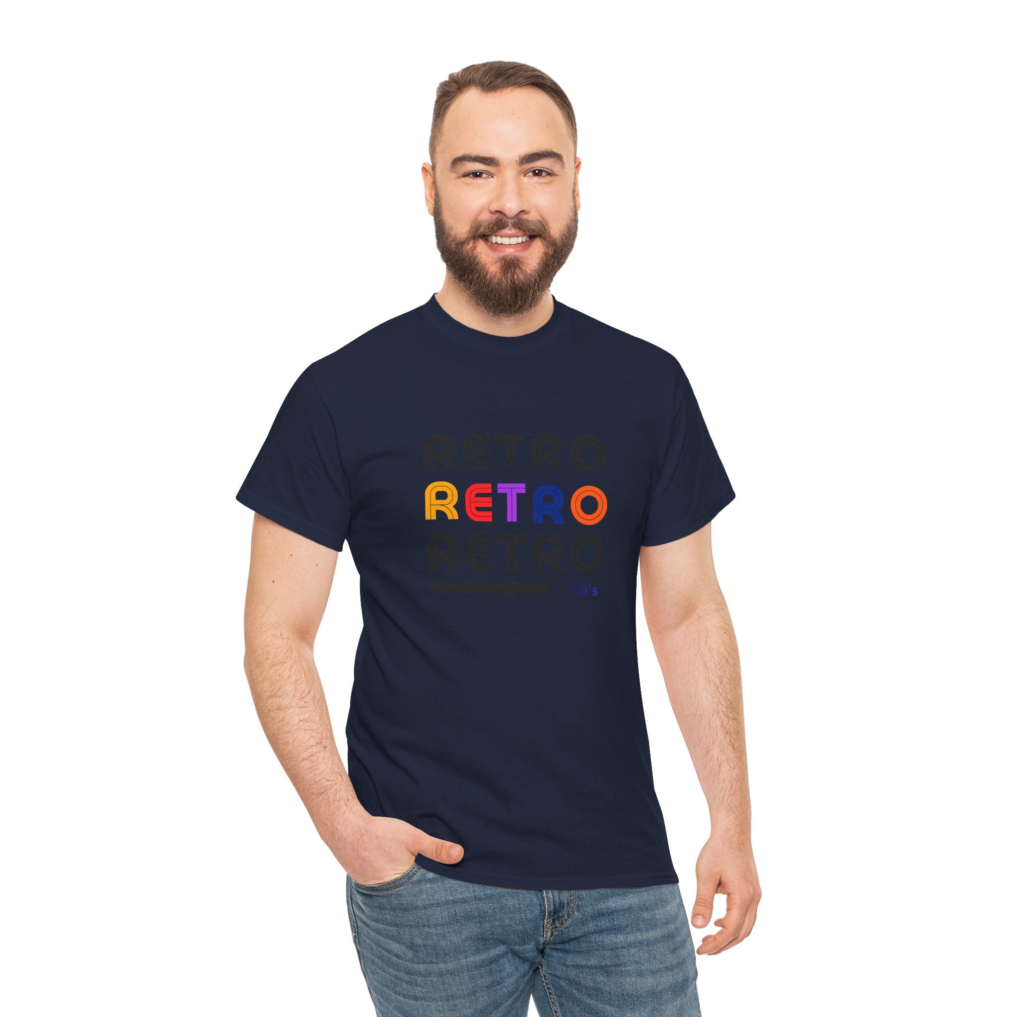 Retro Repeat Tee — Vintage 1980s-Inspired Graphic T-Shirt