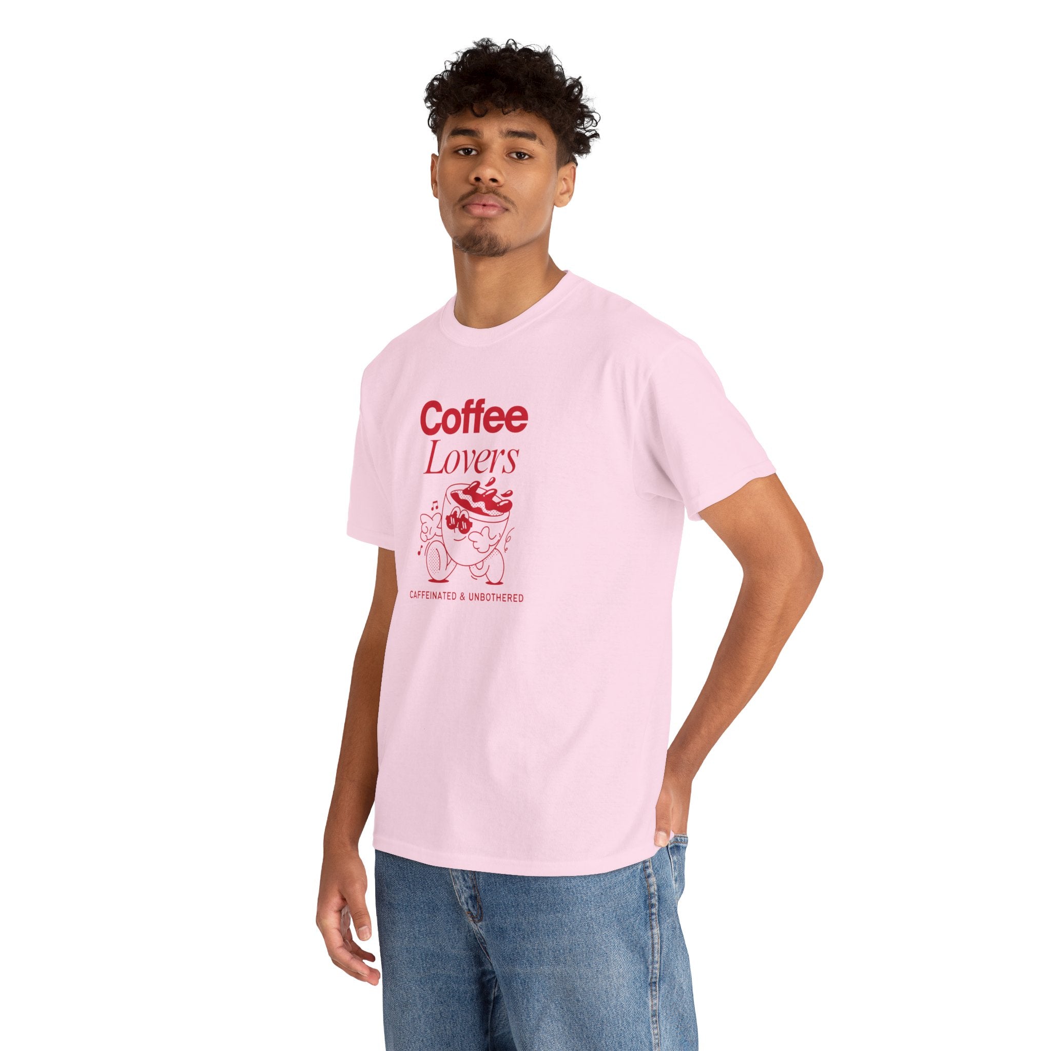 Coffee Lovers T-Shirt — Cute Red Coffee Cup Graphic Tee