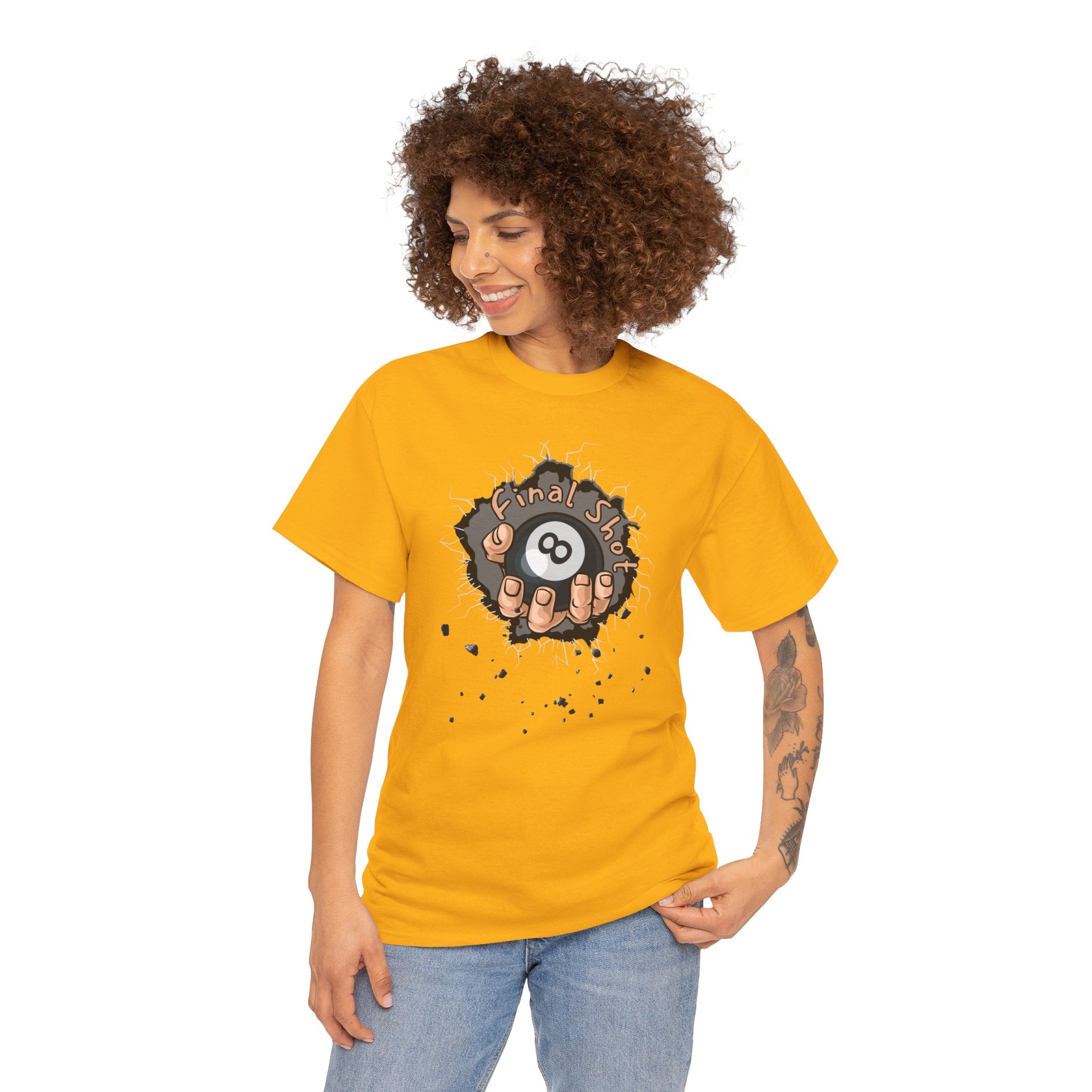 Eight Ball Pocket Tee — "Final Say" Billiards Graphic Shirt
