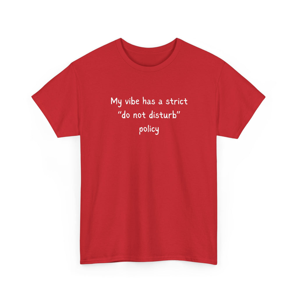 Do Not Disturb Tee — “My vibe has a strict ‘do not disturb’ policy” Graphic T-Shirt