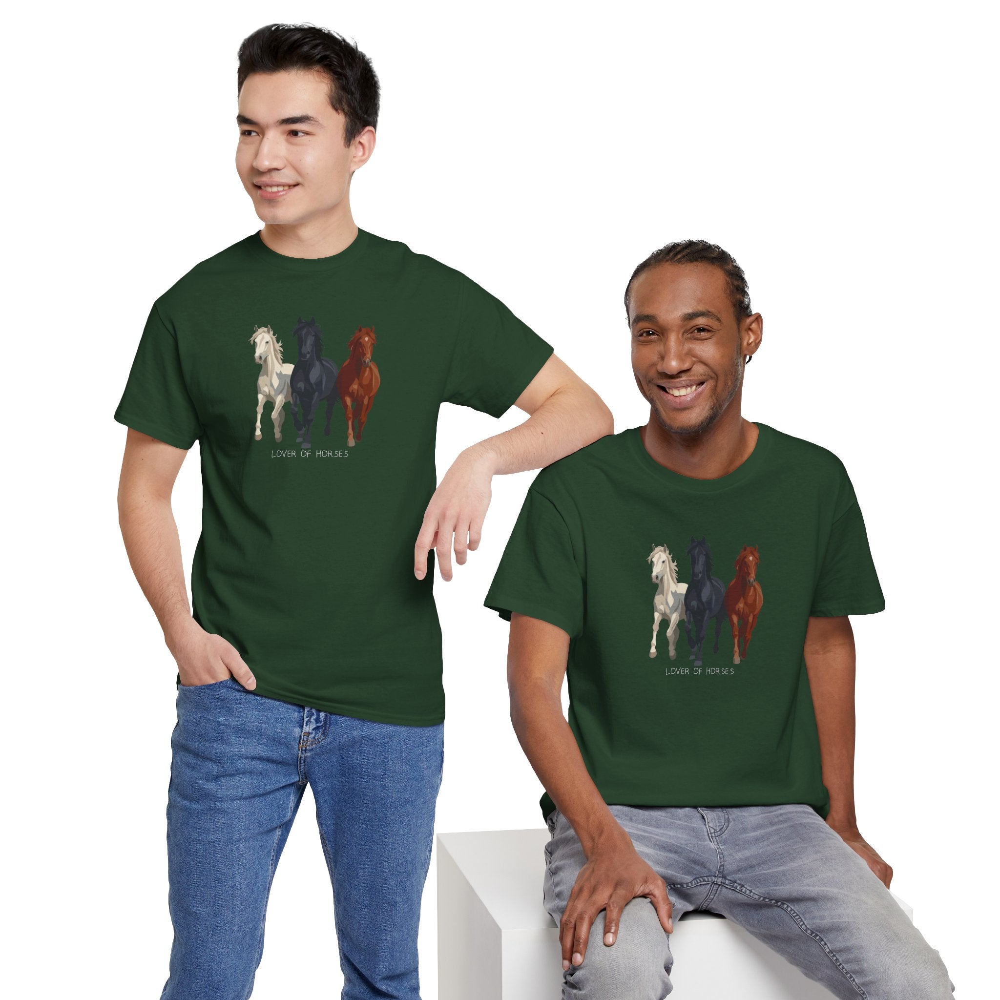 T-Shirt — Three Horses 'Love is Love' Pride Graphic Tee