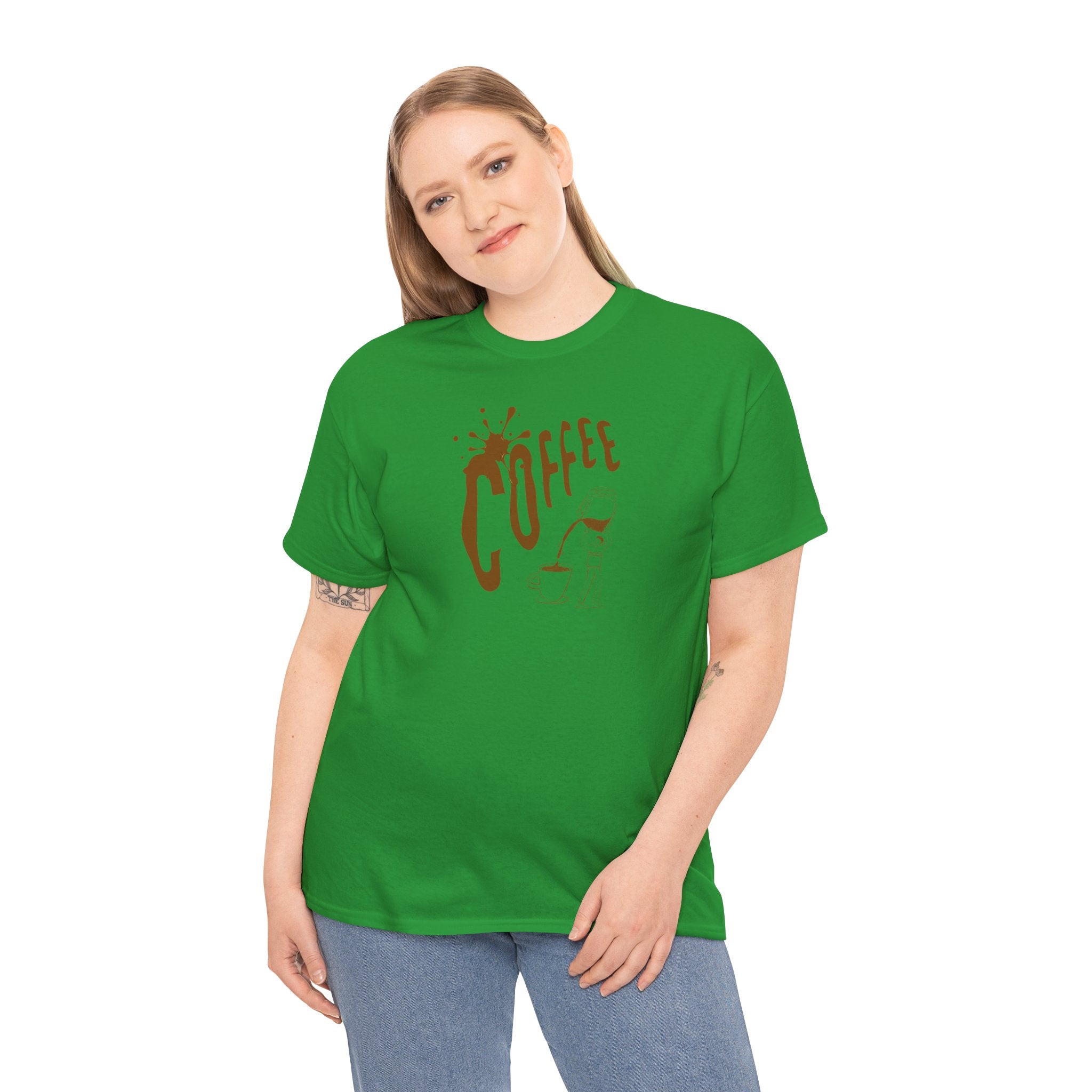 Coffee Splash T‑Shirt — Retro Coffee Typography Tee