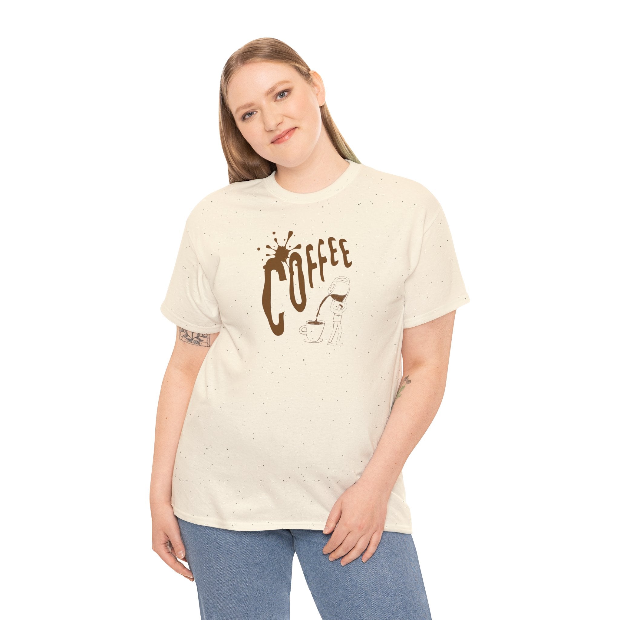 Coffee Splash T‑Shirt — Retro Coffee Typography Tee