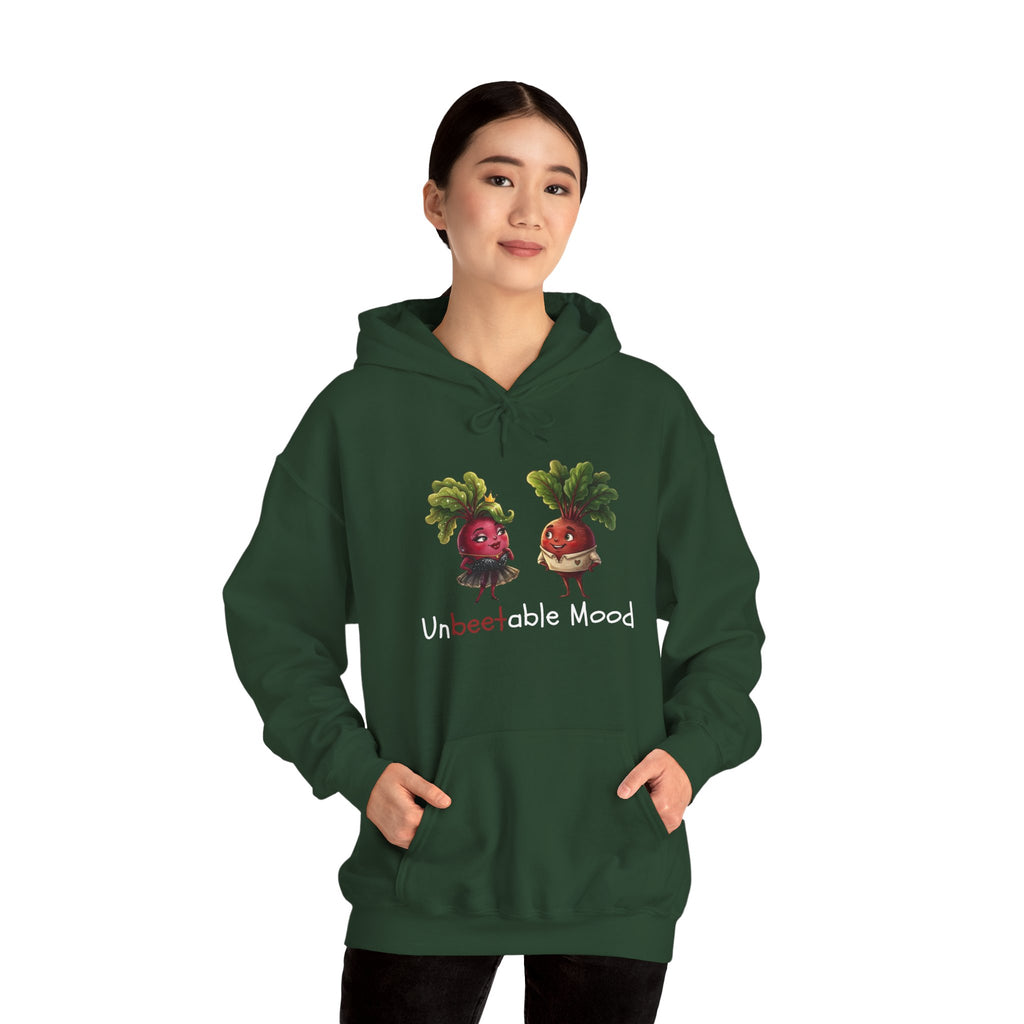 Radish 'Unbeetable Mood' Hoodie – Cute Veggie Couple Graphic Sweatshirt