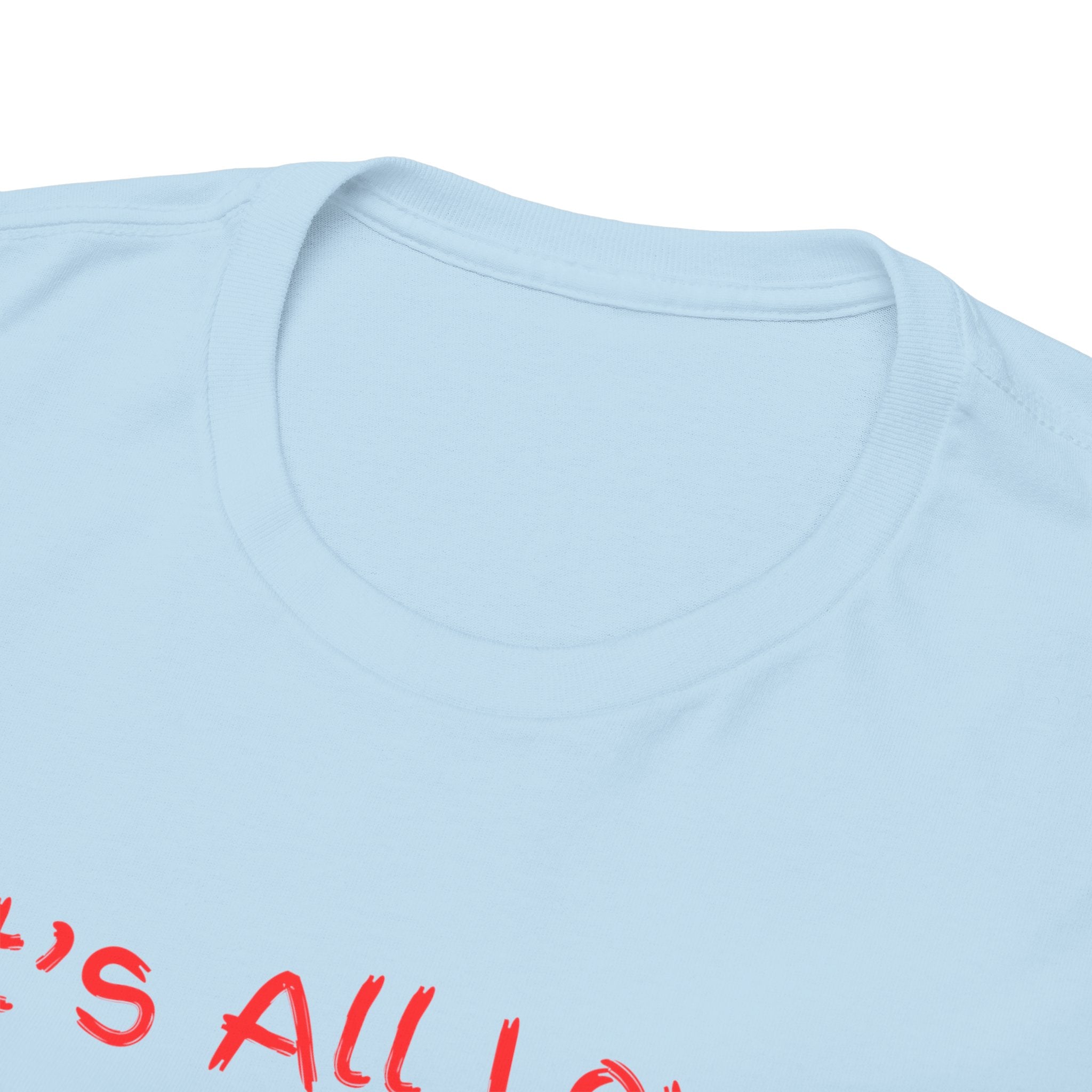 It's All Love Tee — Minimal Red Script Graphic T-Shirt