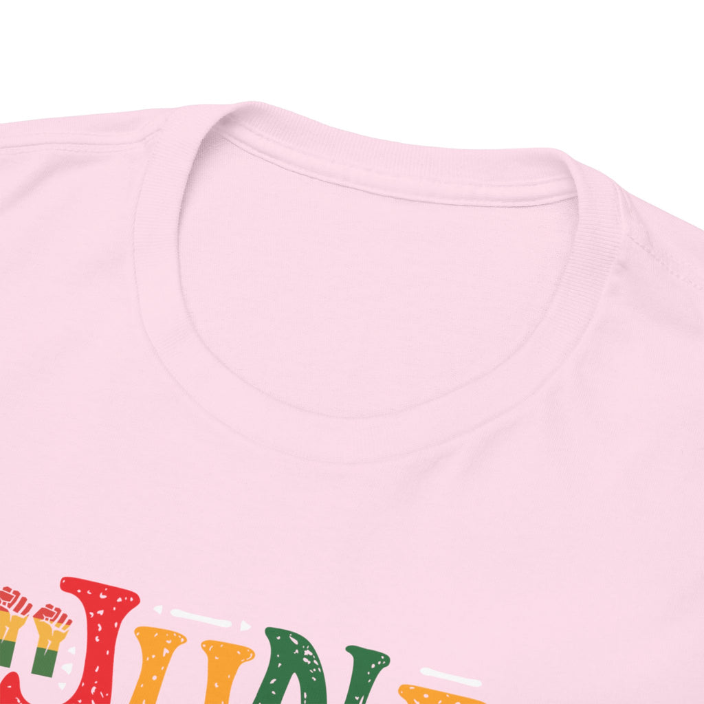 Juneteenth Graphic T-Shirt — Colorful Retro "Juneteenth" Tee (Jun 19 Celebration)