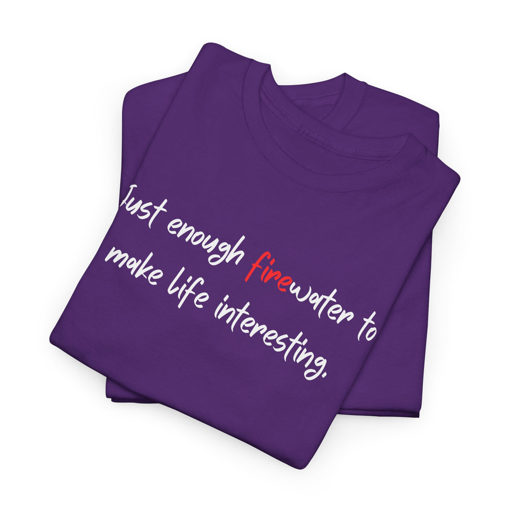 T-Shirt — Minimal 'fine' Chest Embroidered Graphic Tee