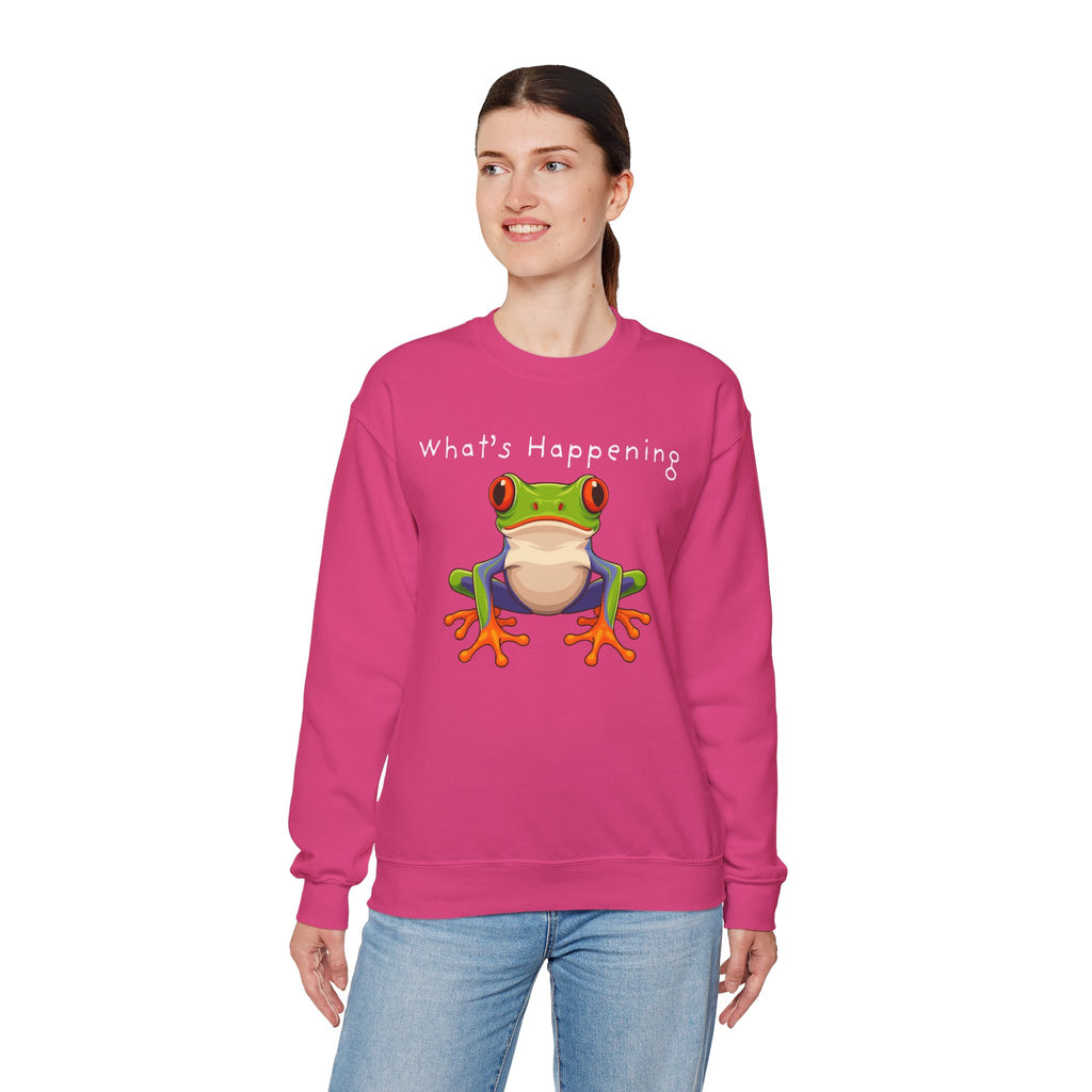 What's Happening Frog Crewneck Sweatshirt
