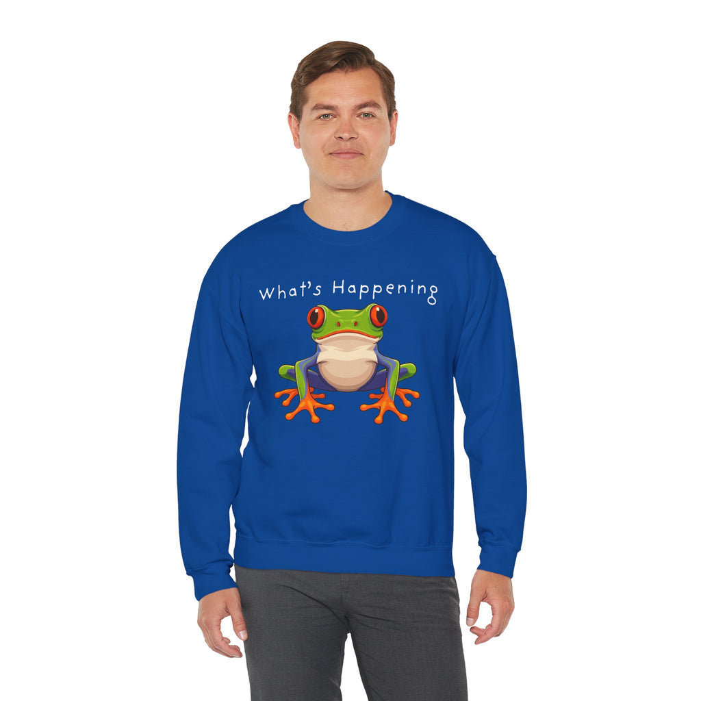 What's Happening Frog Crewneck Sweatshirt