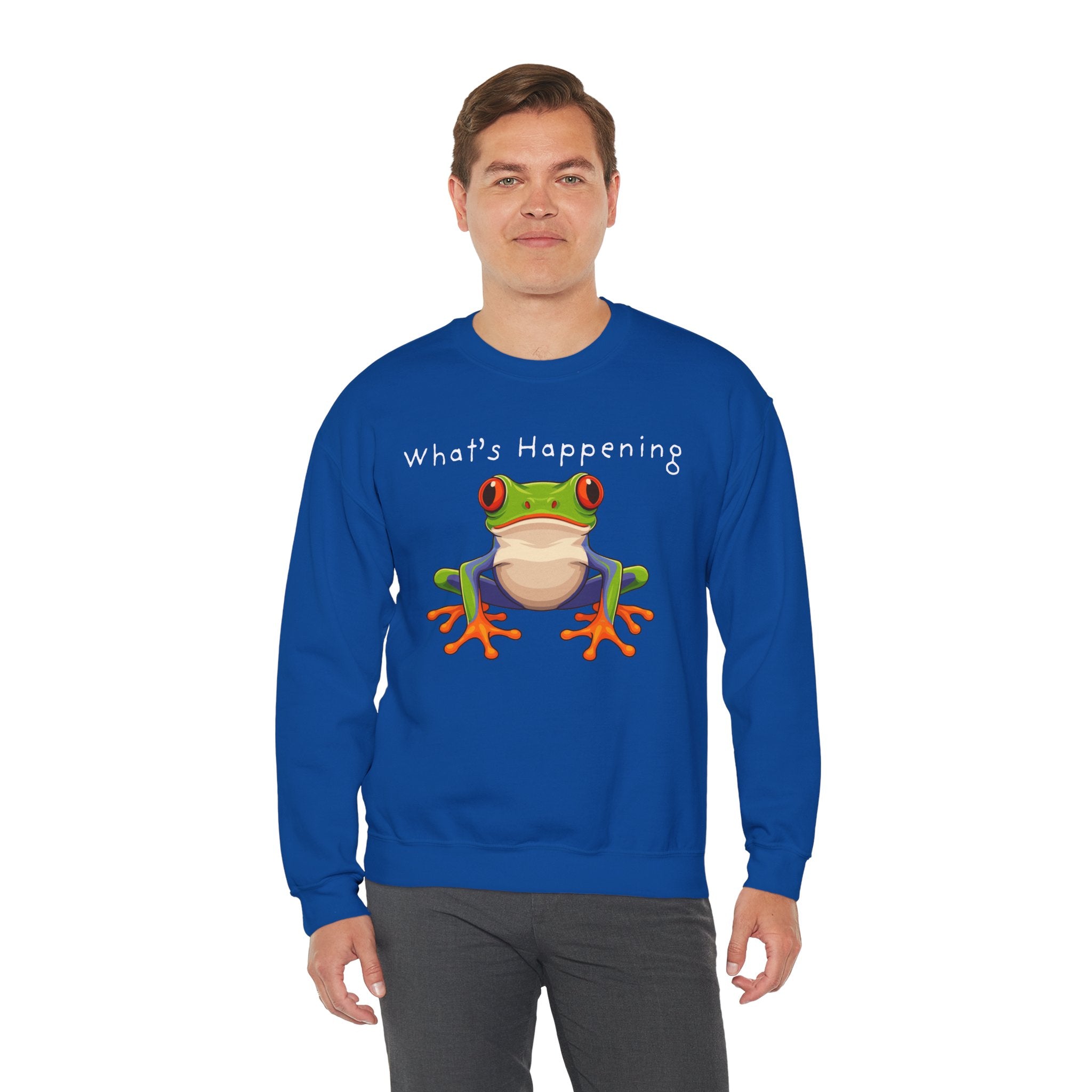 What's Happening Frog Crewneck Sweatshirt