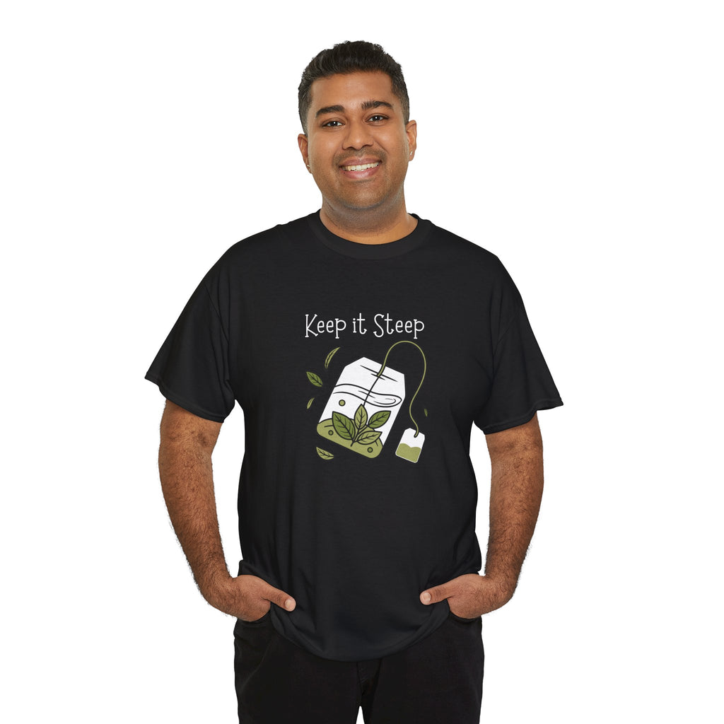Keep It Steep Tea T-Shirt — Cute Tea Bag Graphic Tee for Tea Lovers