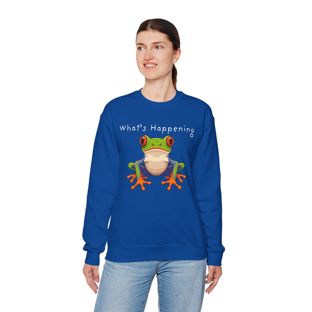 What's Happening Frog Crewneck Sweatshirt