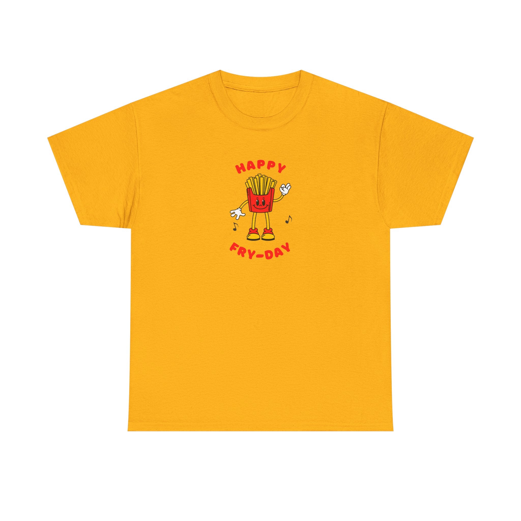 Happy Fry-Day T-Shirt — Cute Dancing Fries Graphic Tee