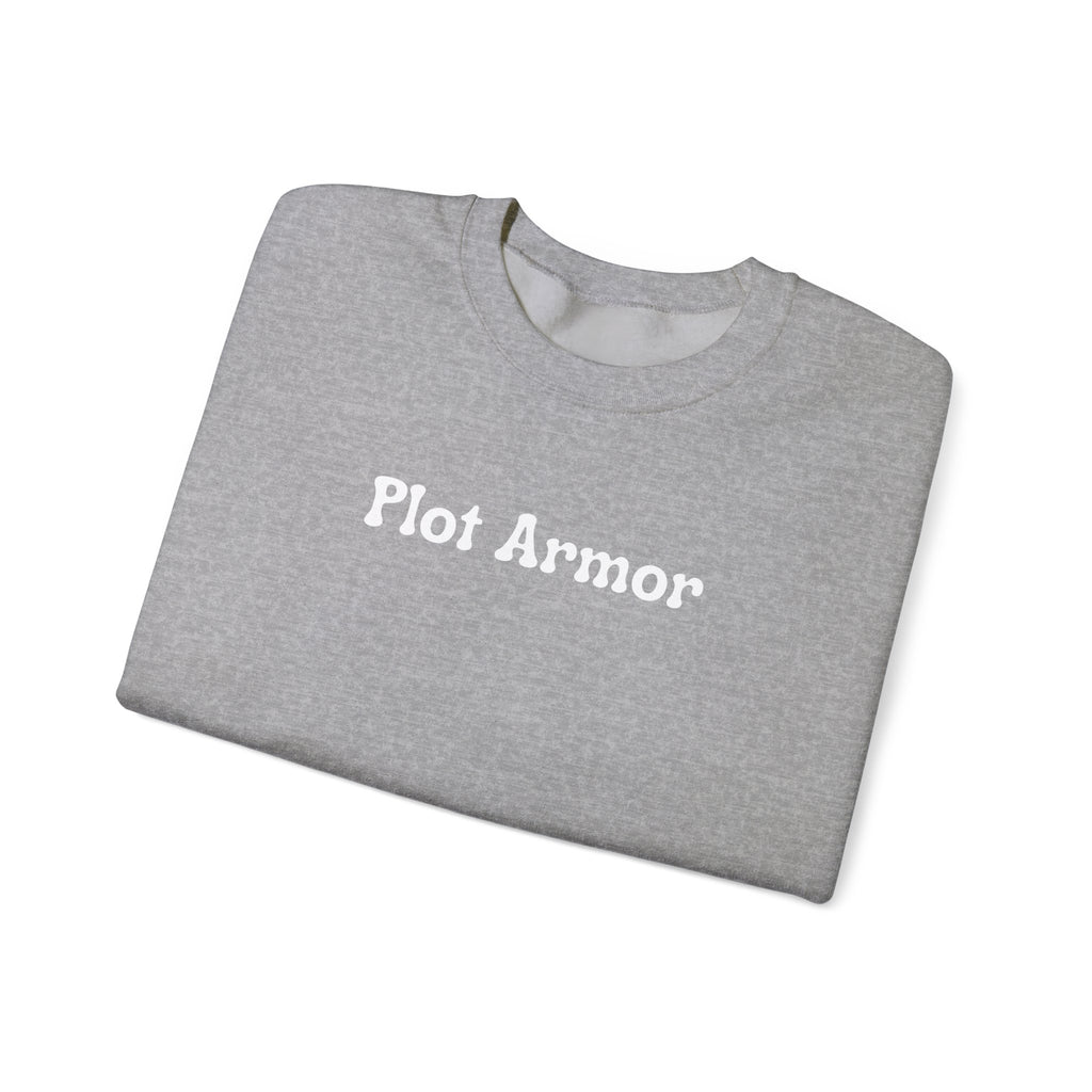 Plot Armor Sweatshirt — Funny Gamer RPG Crewneck for D&D & Roleplayers