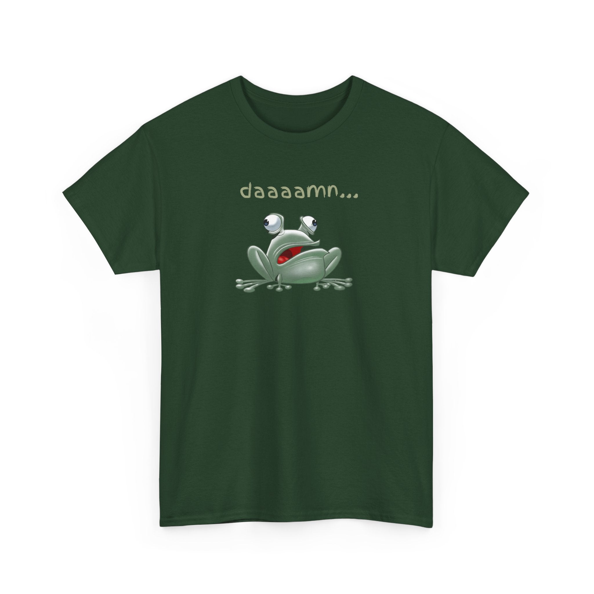 Frog "daaaamn..." T-Shirt — Funny Relaxed Frog Graphic Tee