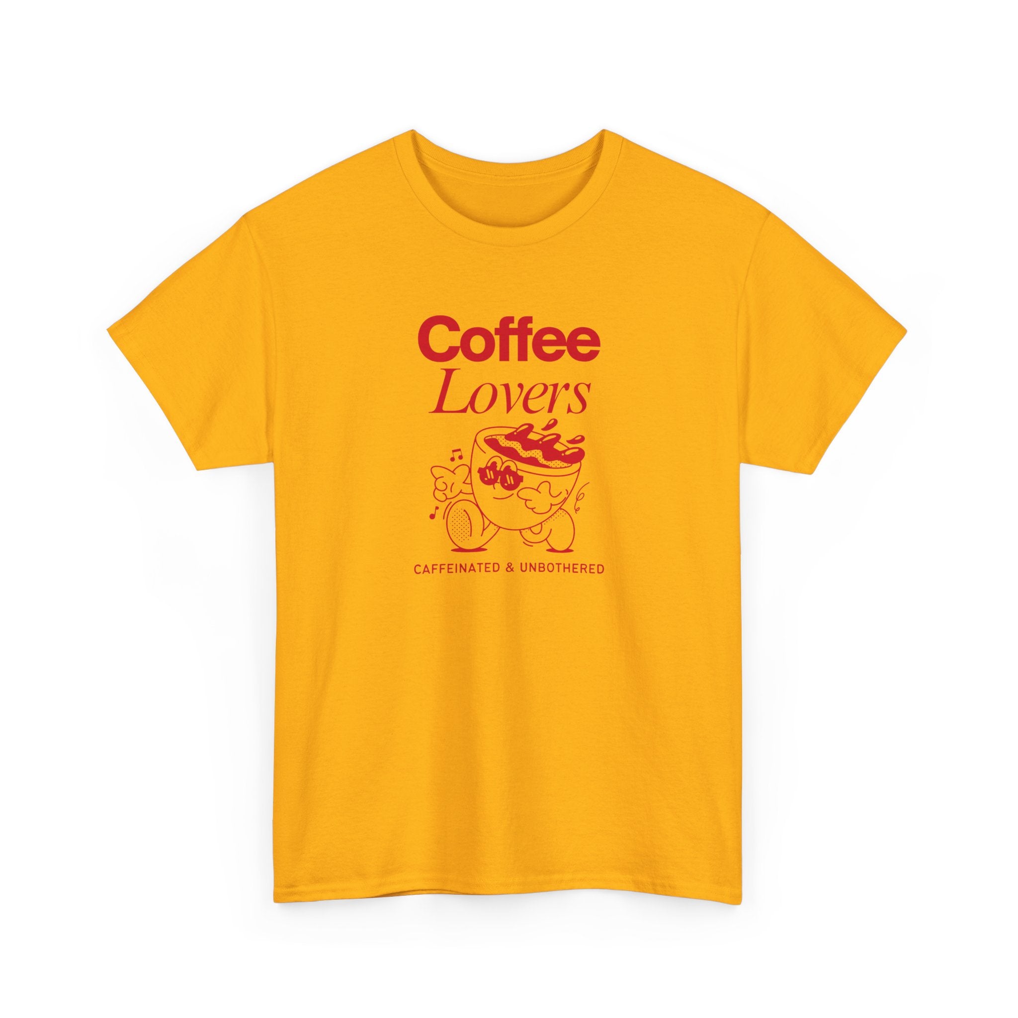 Coffee Lovers T-Shirt — Cute Red Coffee Cup Graphic Tee
