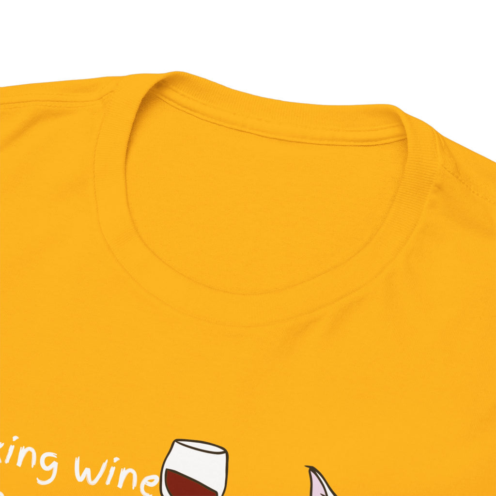 Drinking Wine, Feline Fine Cat Tee