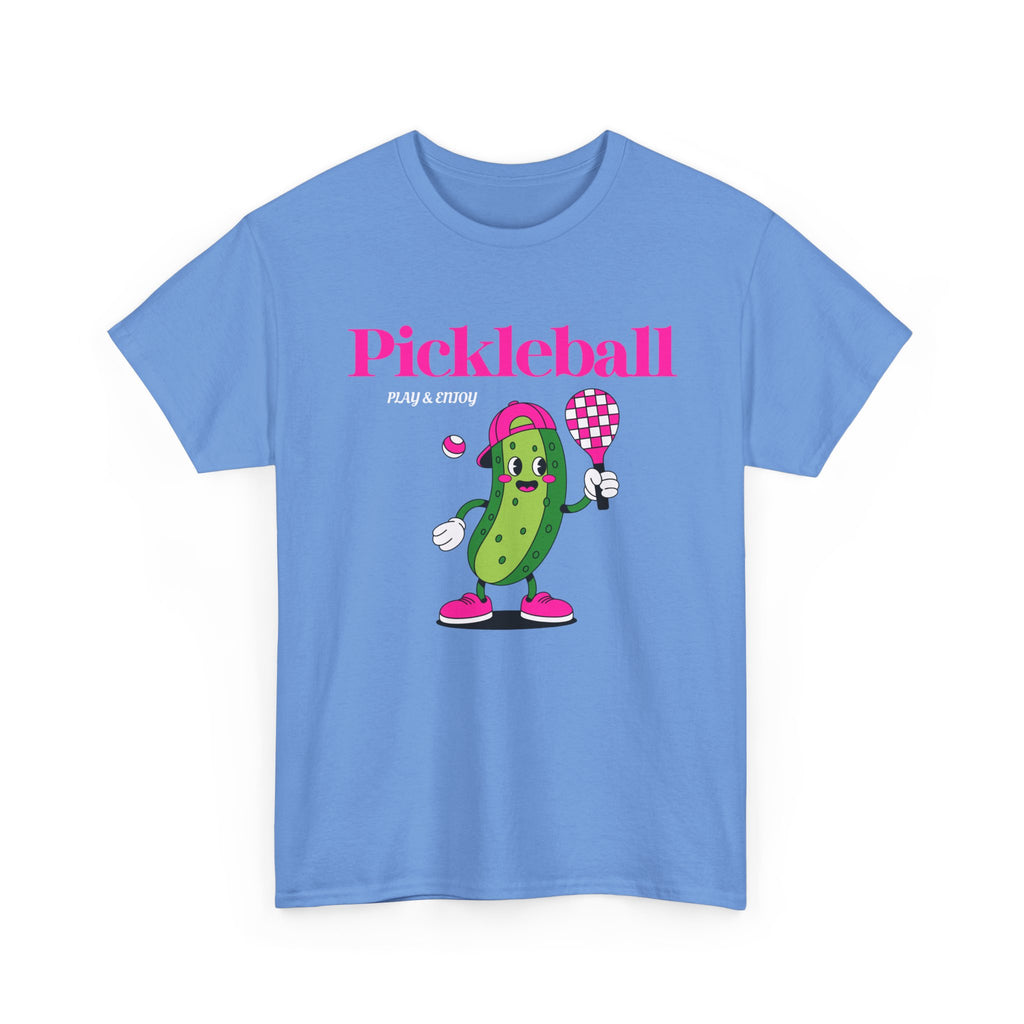 Pickleball Pickle Mascot Tee — Play & Enjoy Graphic T-Shirt