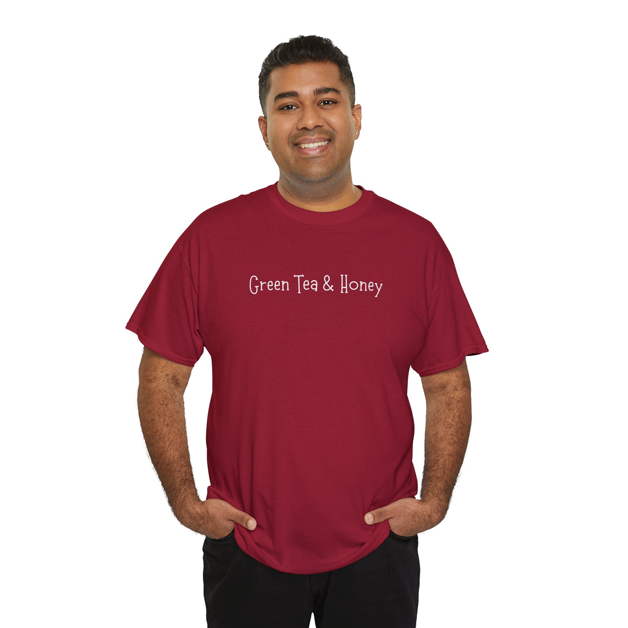 Green Tea & Honey Tee — Minimalist Tea Lover T-Shirt