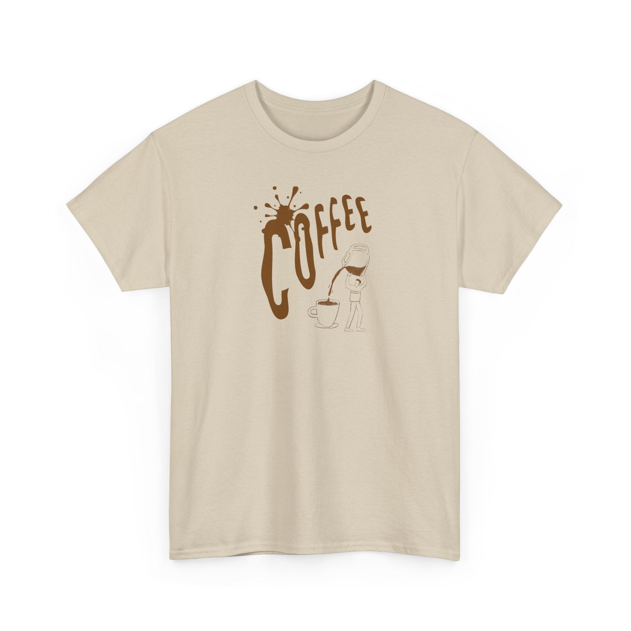 Coffee Splash T‑Shirt — Retro Coffee Typography Tee
