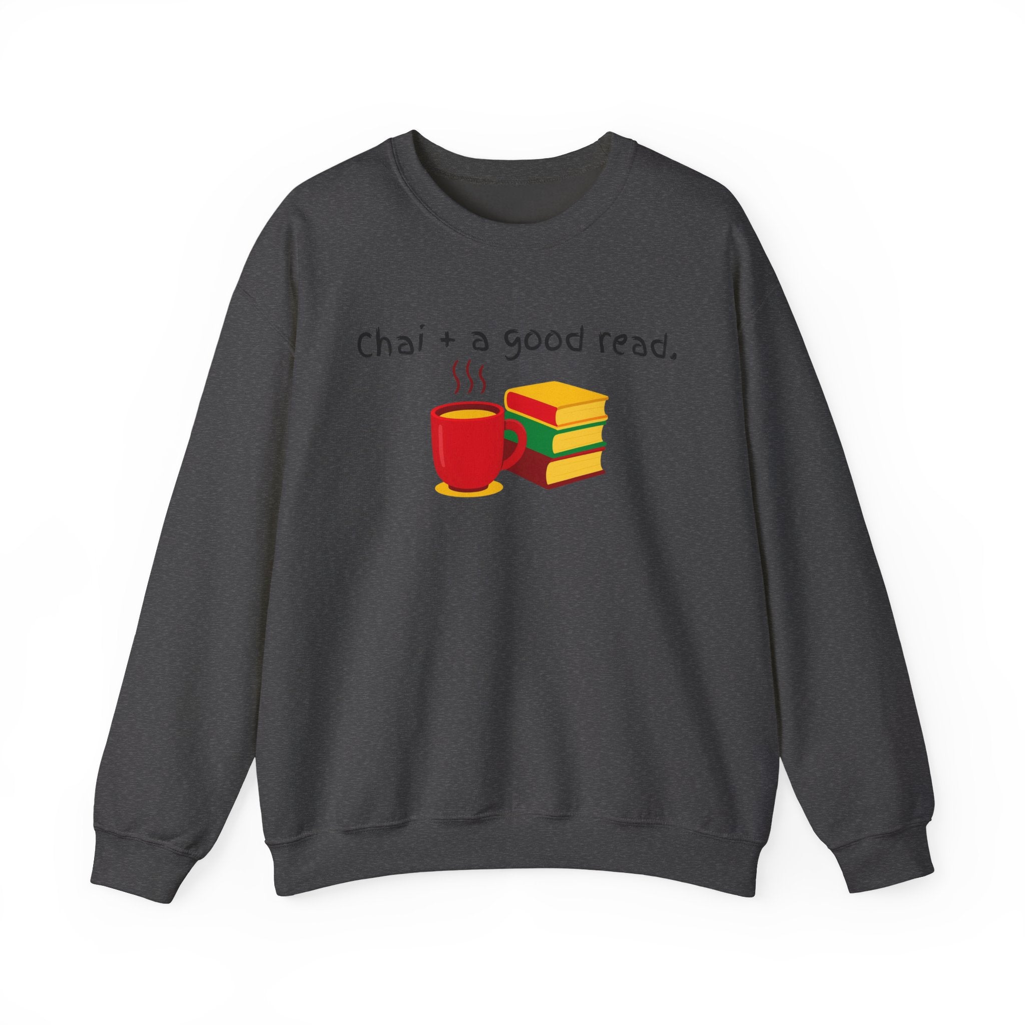 Cozy Reading Sweatshirt — "Chai + a Good Read" Crewneck