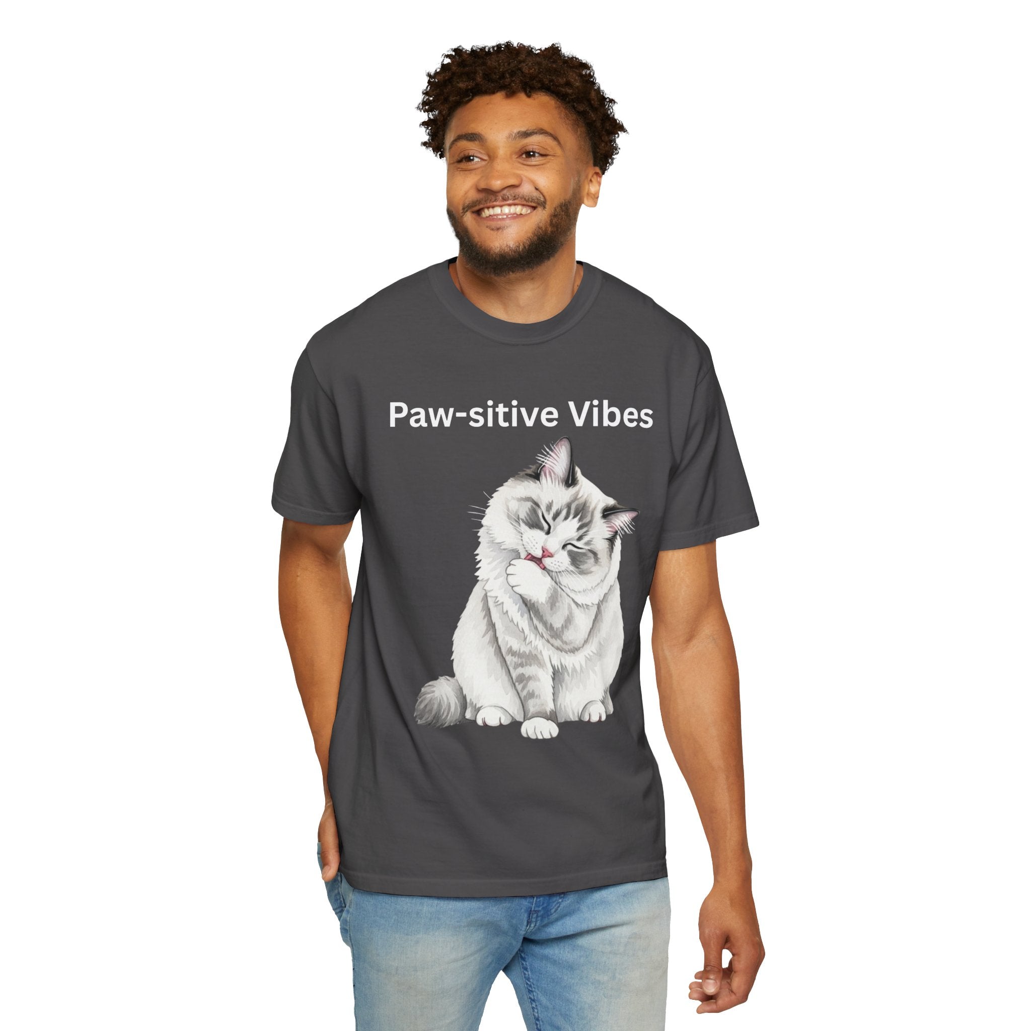 Comfort colors 1717 Template 1768370789610-paw-sitive-vibes