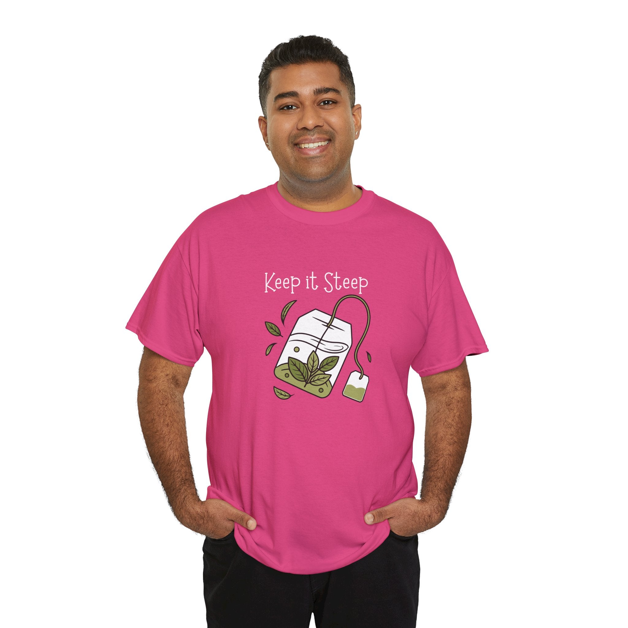 Keep It Steep Tea T-Shirt — Cute Tea Bag Graphic Tee for Tea Lovers