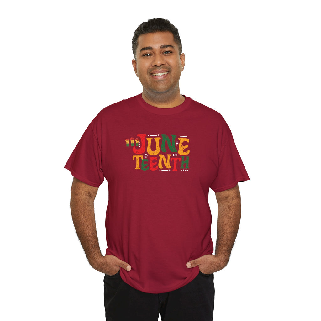 Juneteenth Graphic T-Shirt — Colorful Retro "Juneteenth" Tee (Jun 19 Celebration)
