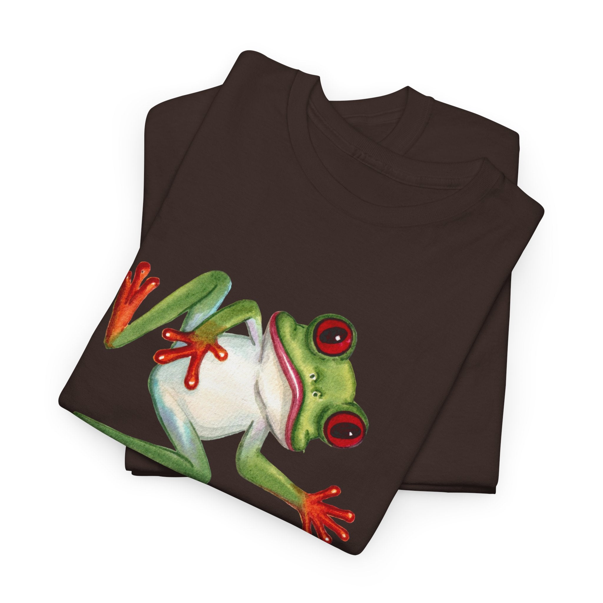 Red-Eyed Tree Frog Graphic Tee — Cute Tropical Frog Shirt for Nature Lovers