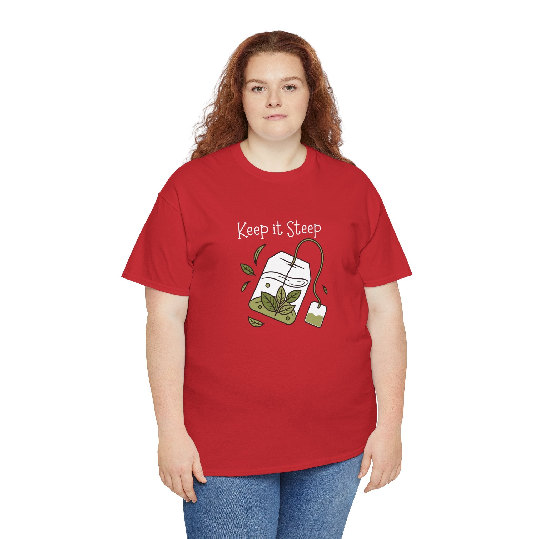 Keep It Steep Tea T-Shirt — Cute Tea Bag Graphic Tee for Tea Lovers