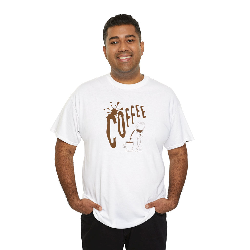 Coffee Splash T‑Shirt — Retro Coffee Typography Tee