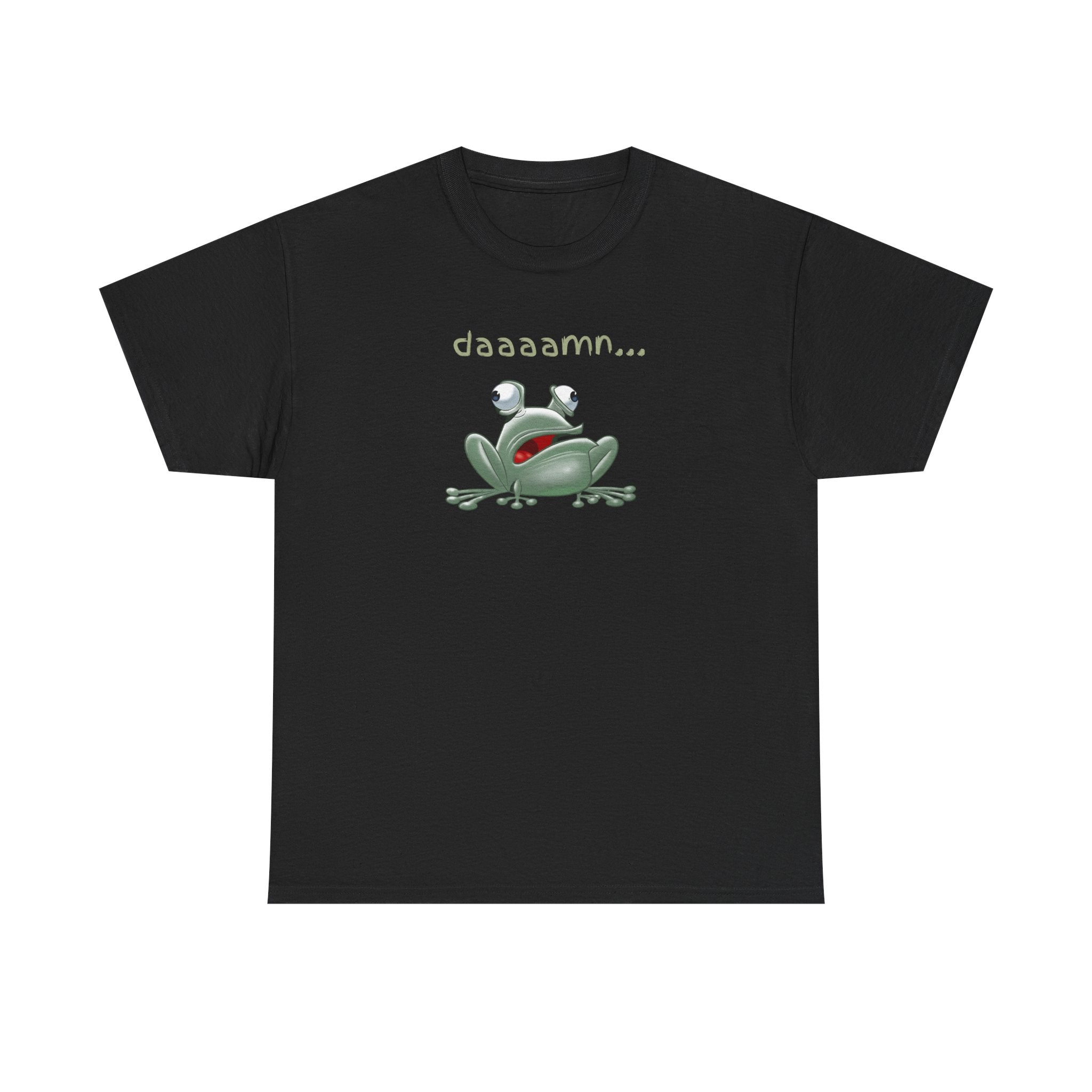 Frog "daaaamn..." T-Shirt — Funny Relaxed Frog Graphic Tee