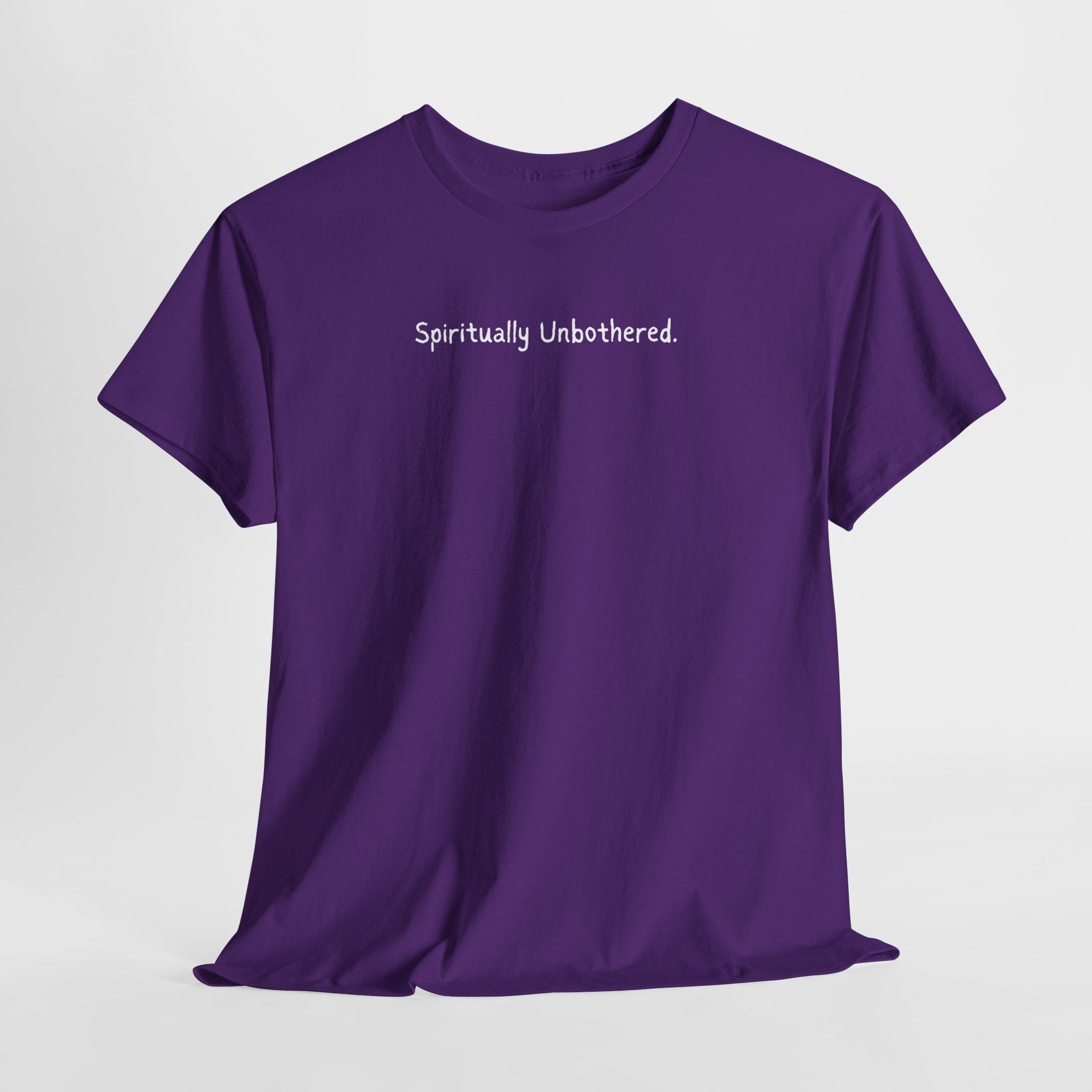 Spiritually Unbothered Tee — Minimalist Spirituality Shirt