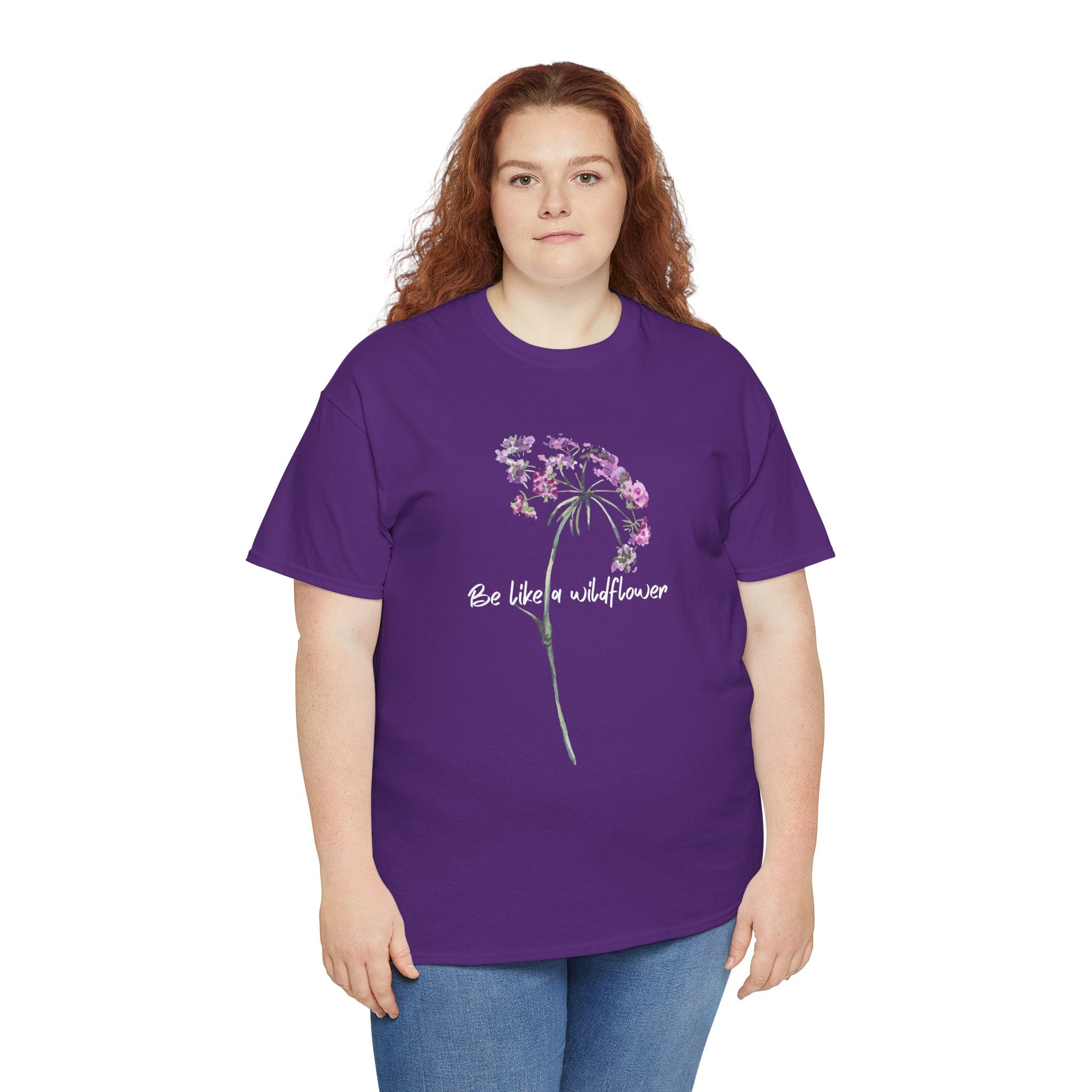 Wildflower Tee — "Be Like a Wildflower" Floral Graphic T-Shirt