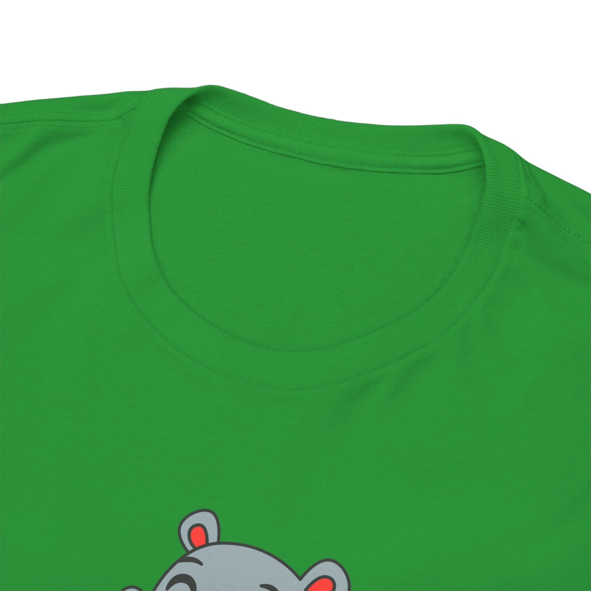 Hippo Eating Watermelon Tee — "Gone in Seconds" Cute Animal Graphic Shirt