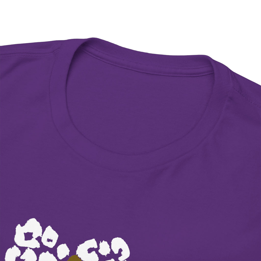 Leopard Heart Graphic Tee — Two-Tone Animal Print Heart T-Shirt
