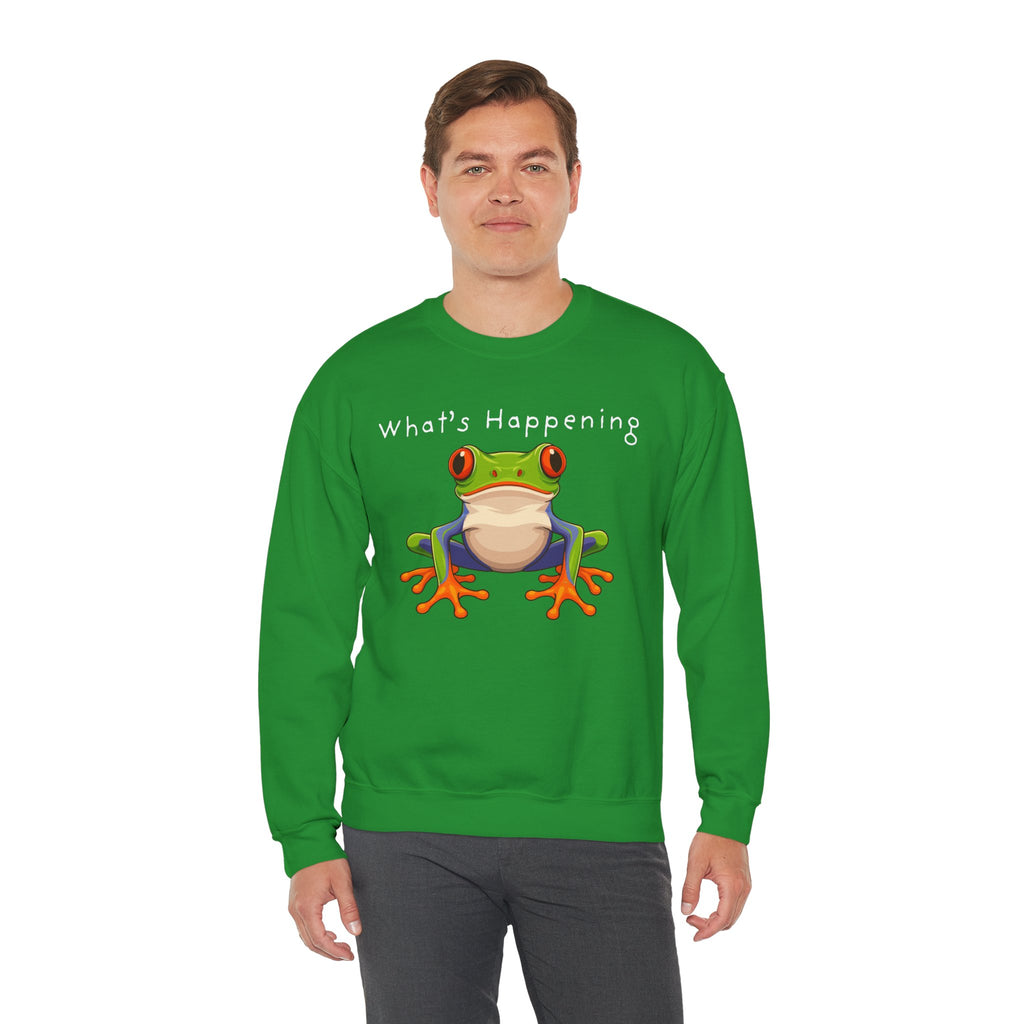What's Happening Frog Crewneck Sweatshirt