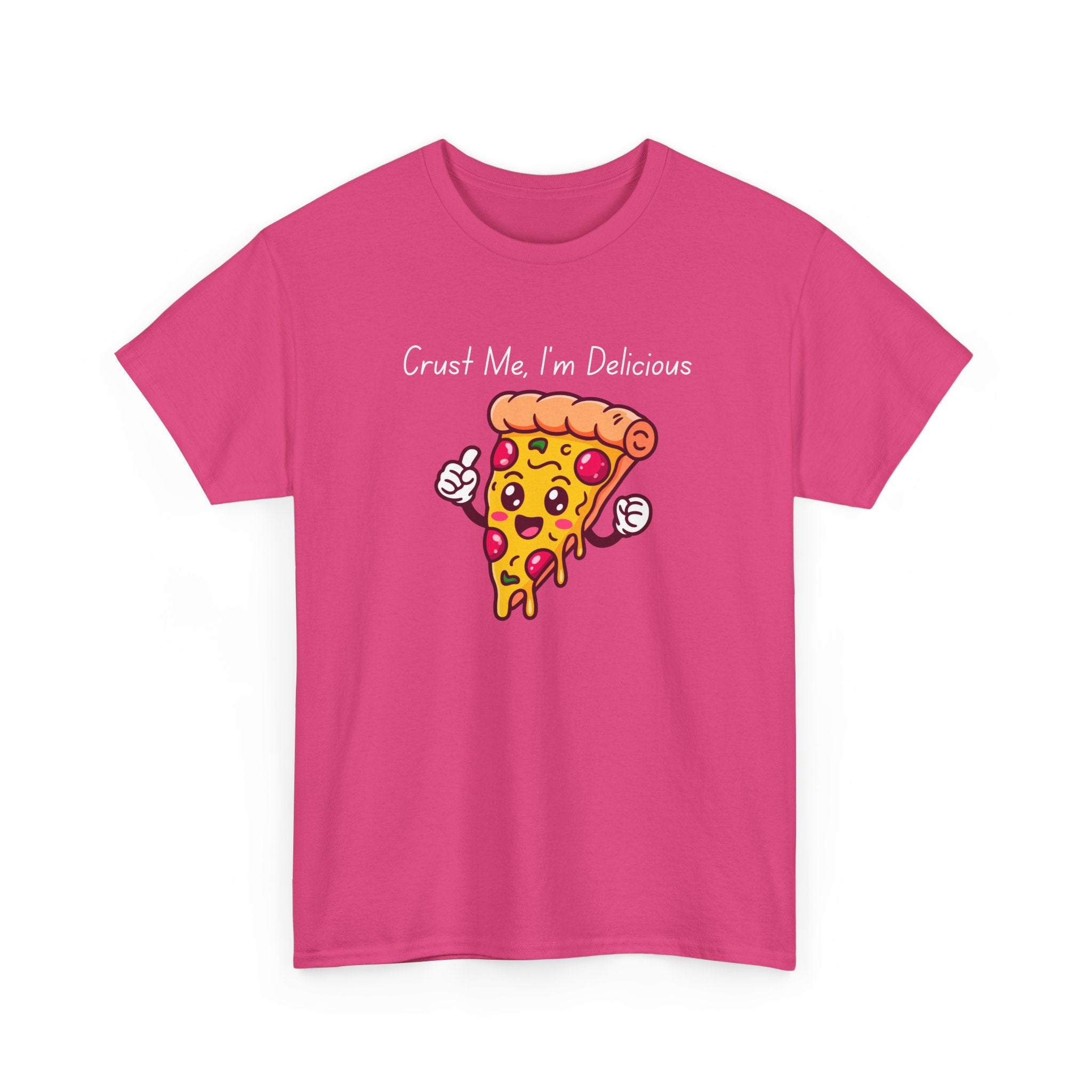 Pizza Slice Tee — "Crust Me, I'm Delicious" Funny Pizza Graphic Shirt