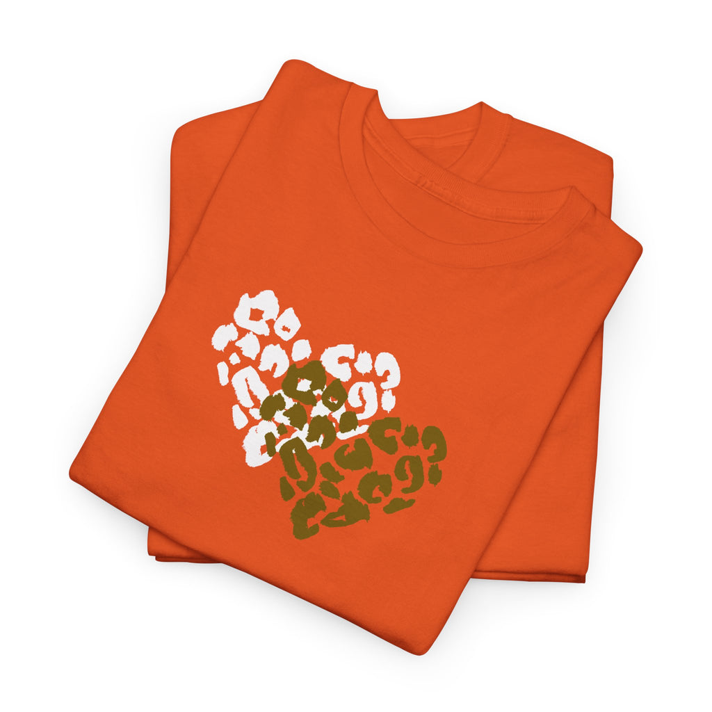 Leopard Heart Graphic Tee — Two-Tone Animal Print Heart T-Shirt