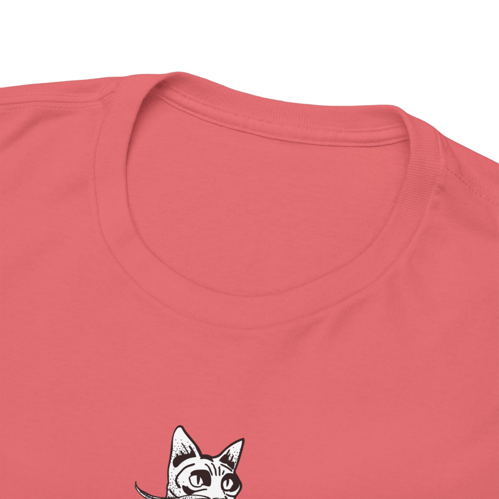 T-Shirt — 'Wine because adulting is so hard' Cat Wine Graphic Tee