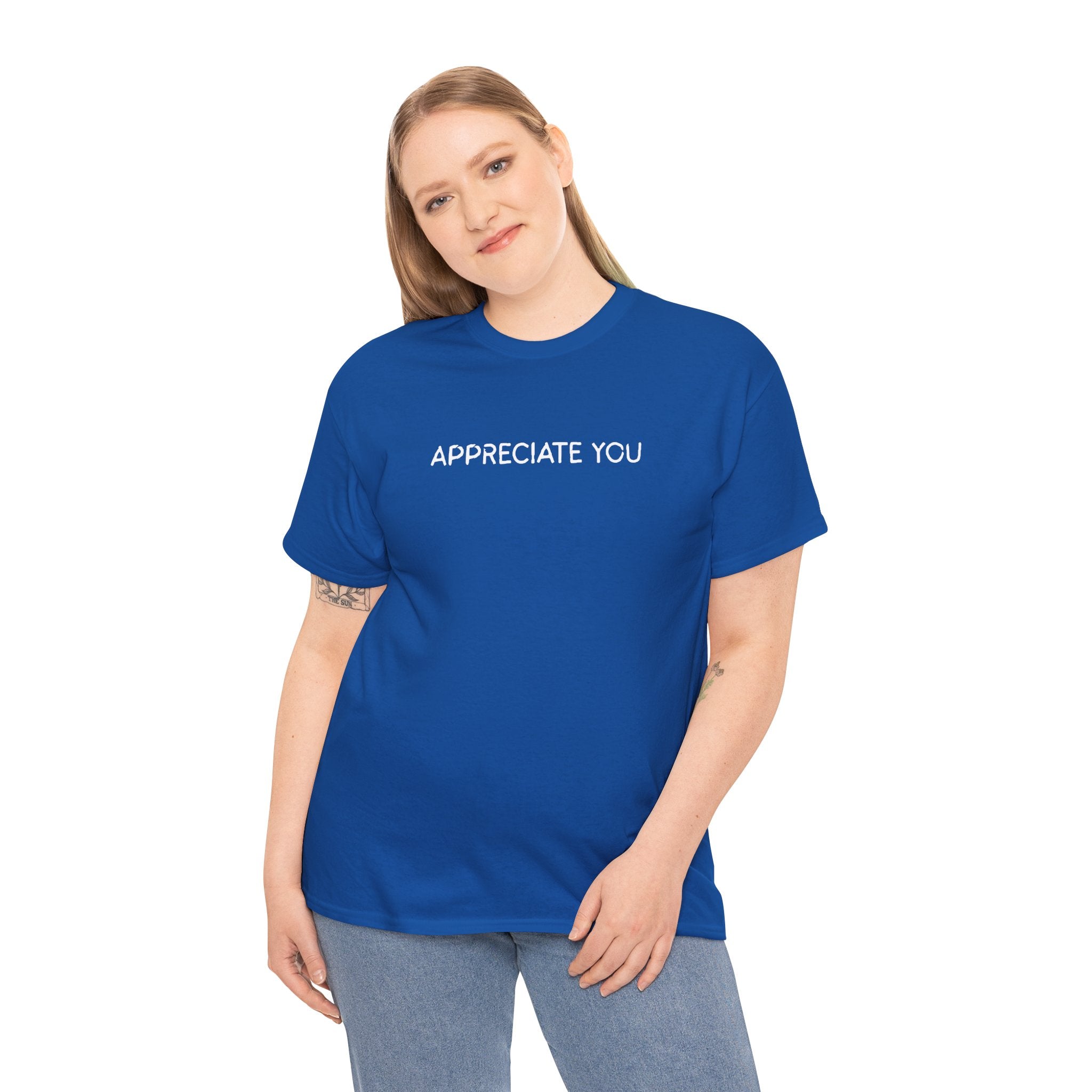 Appreciate You Tee — Minimalist Thank You Graphic T-Shirt