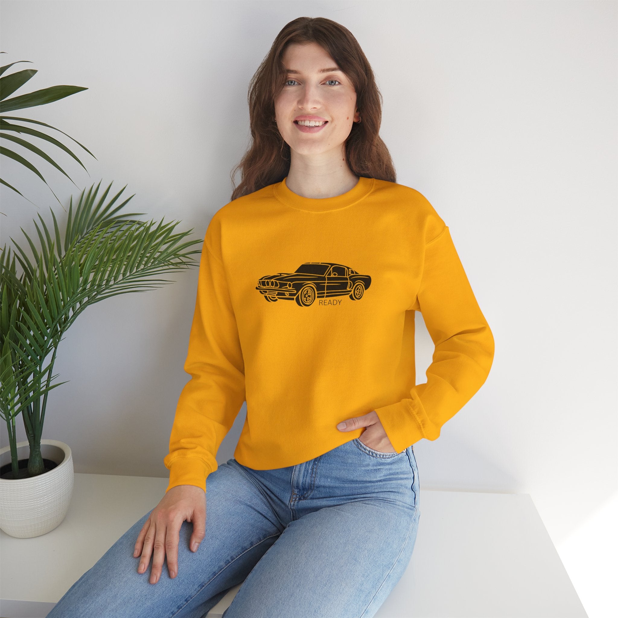 Classic Mustang Outline Crewneck Sweatshirt